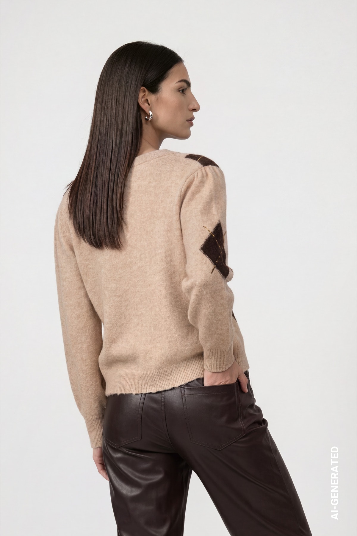 Monari Strickjacke »Jacke Strickjacke Raute« Regular fit mit Rautenmuster