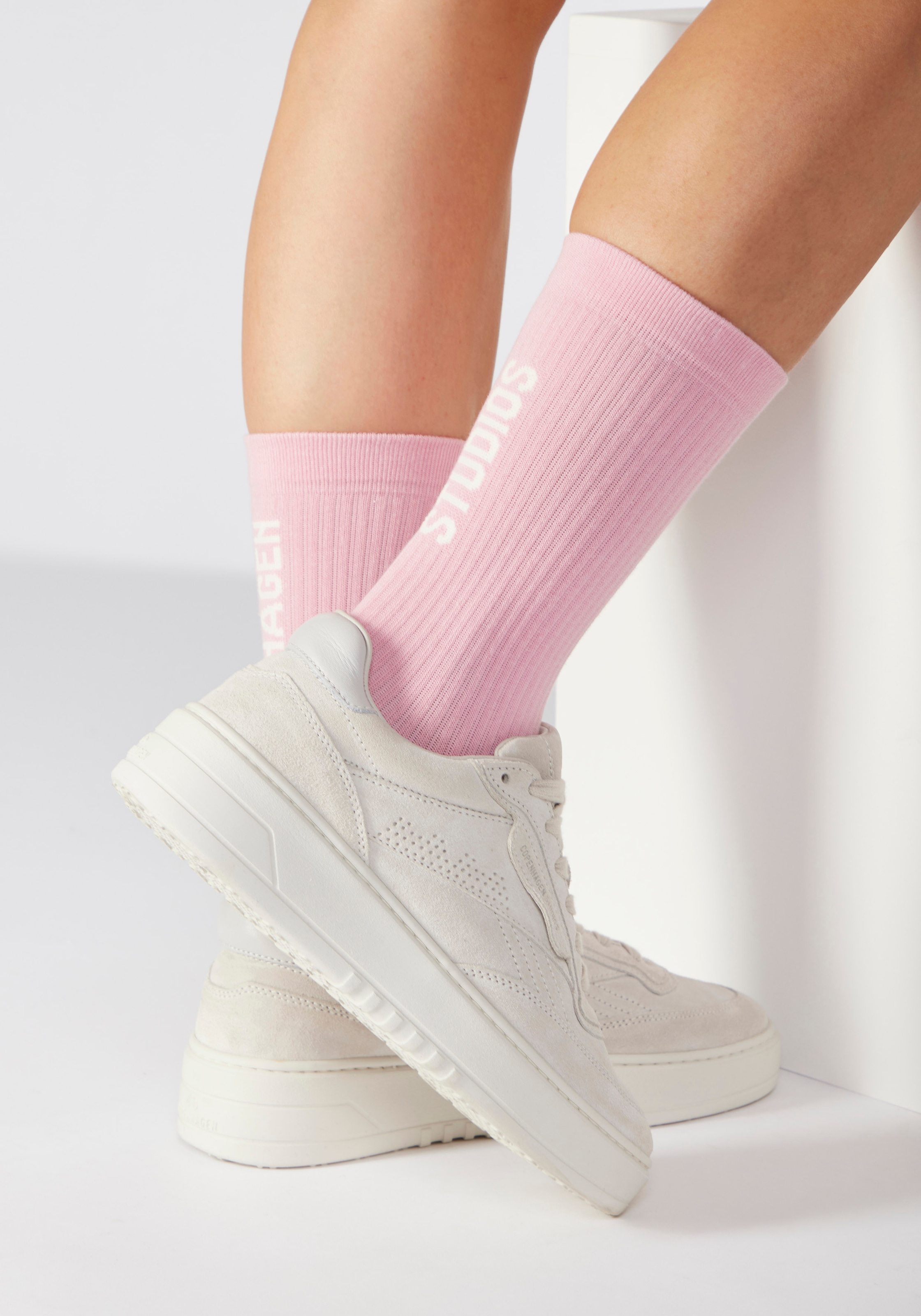 Copenhagen Studios Tennissocken Packung, 3 Stk. tlg. mit großem Schriftzug