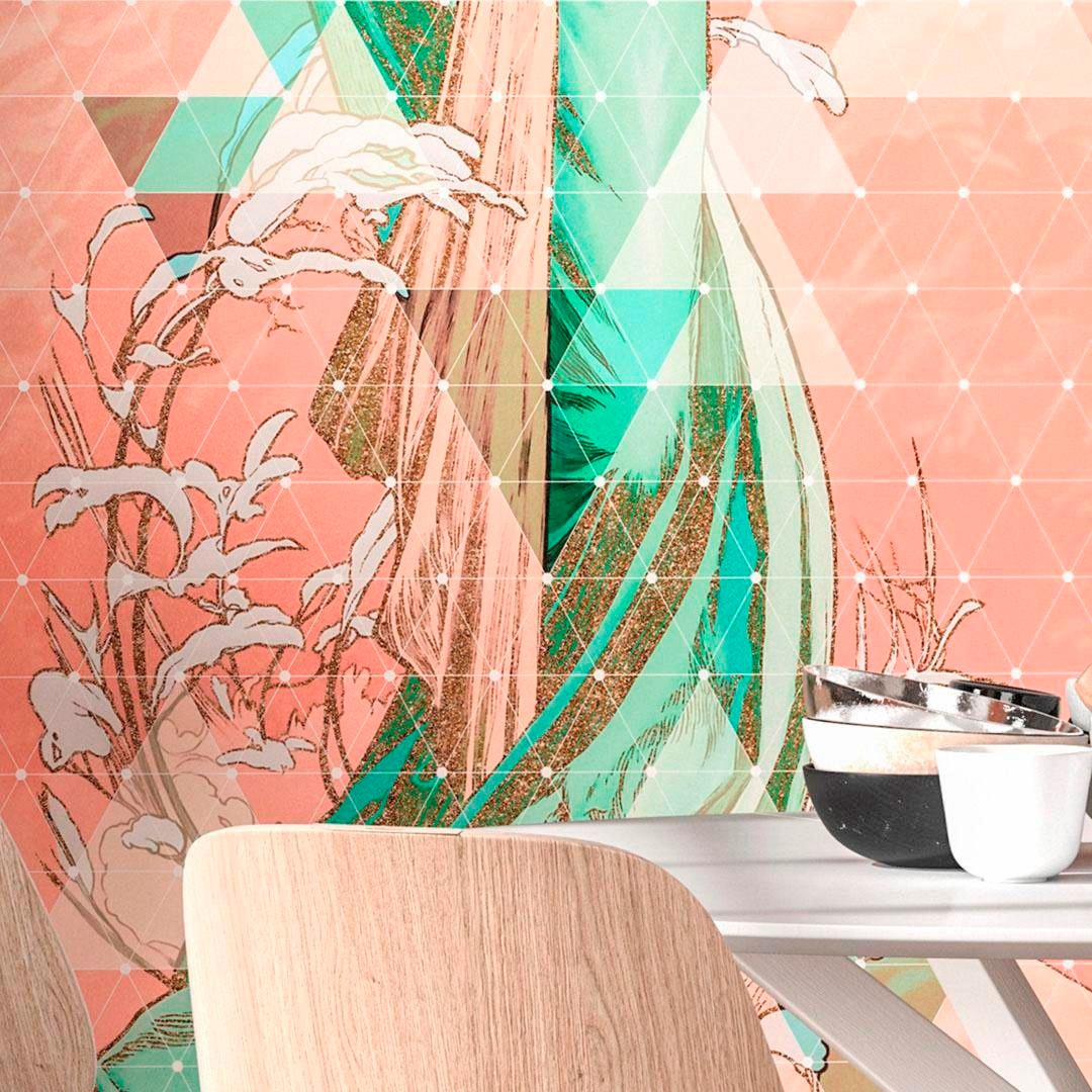 Komar Vliestapete »Digitaldruck Vlies - Printemps - Größe 100 x 280 cm«, bedruckt, Wohnzimmer, Schlafzimmer