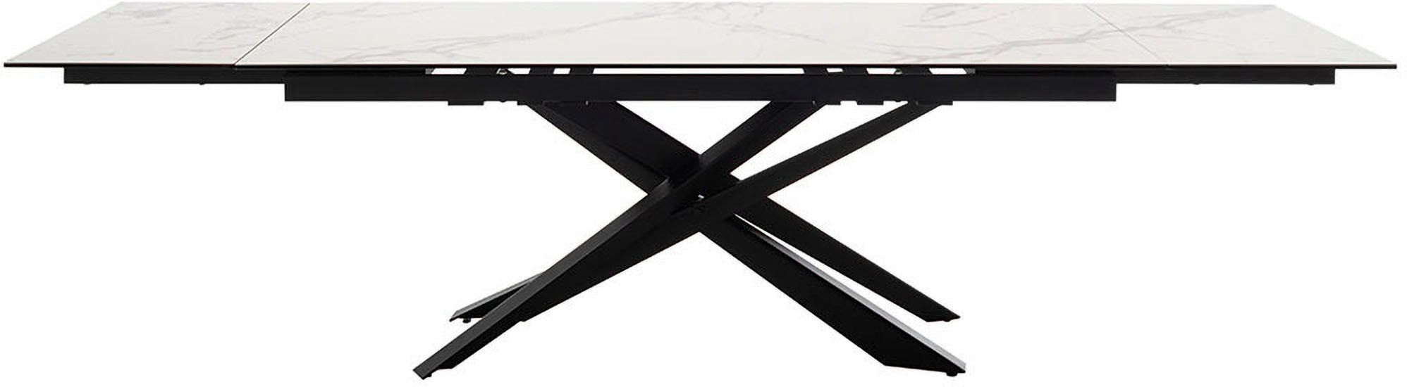 MCA furniture Esstisch »TESERO Auszugtisch 200-300 cm«, (Einzelstück), Keramik,Metall,Marmor-Optik,ausziehbar,belastbar 100kg,10-12 Pers.
