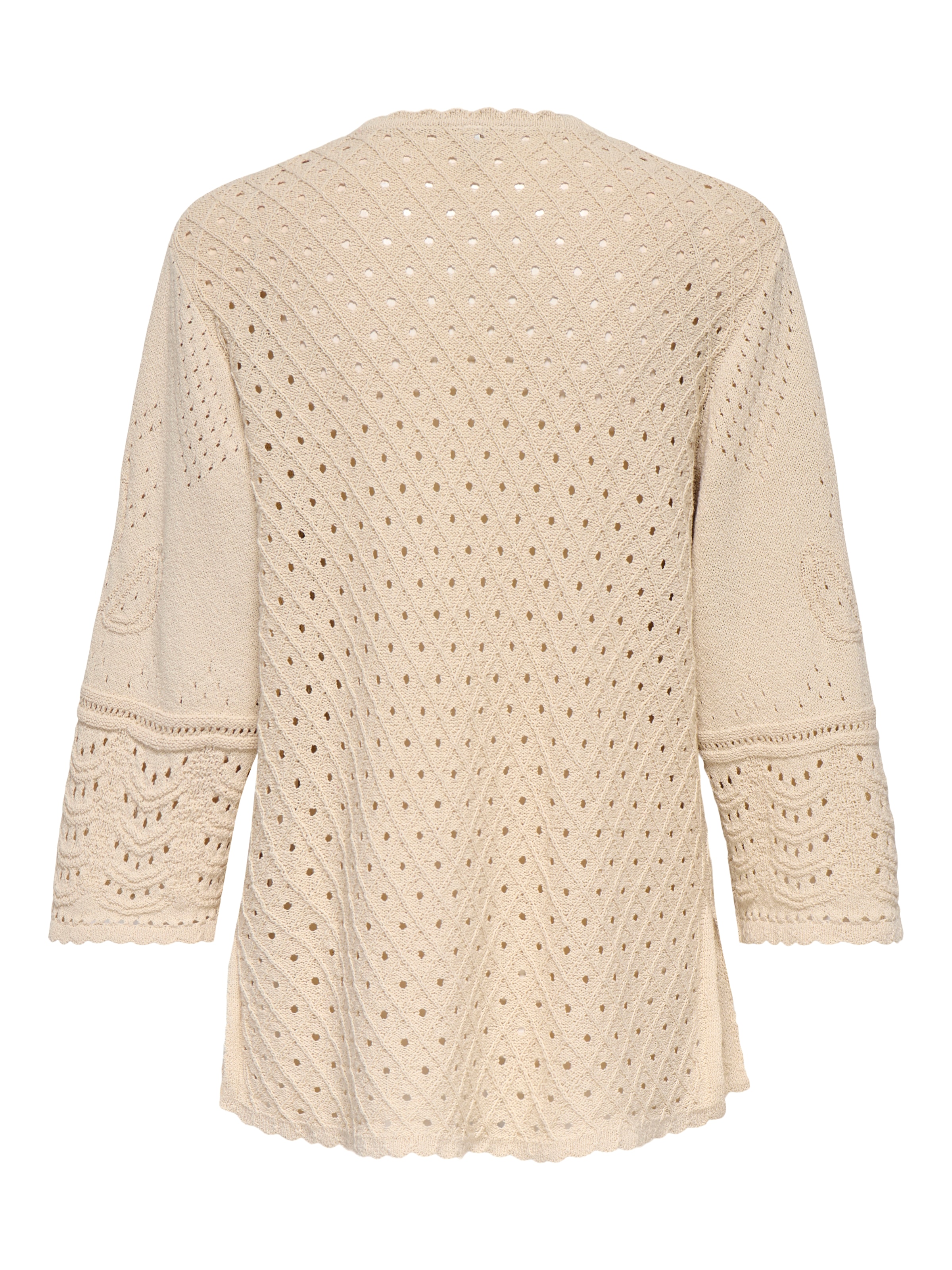 ONLY Strickjacke »ONLLUZA 3/4 V-NECK LONG KIMONO KNT« Baumwollmischung, regular fit, V-Ausschnitt