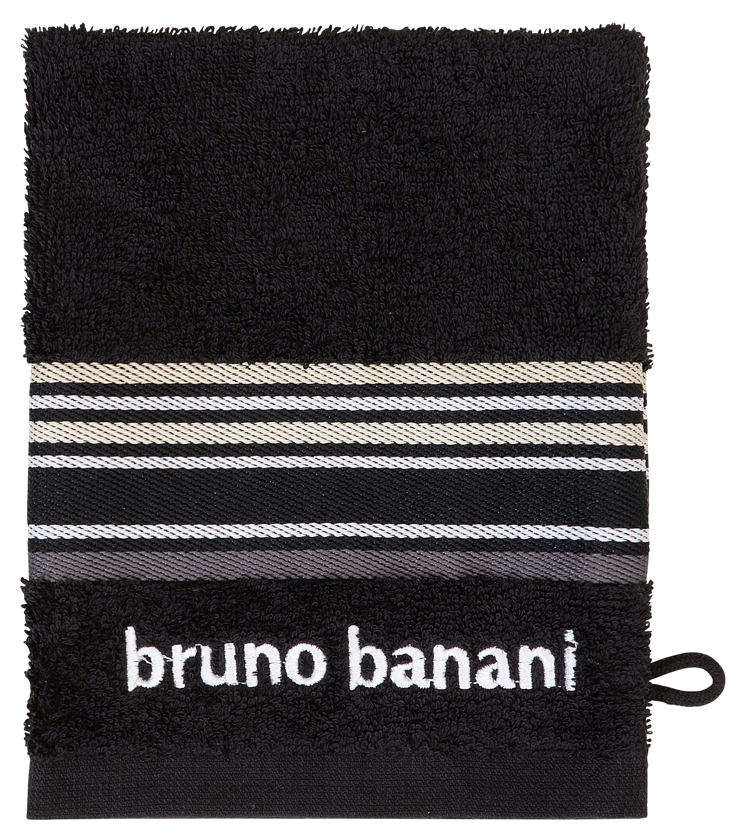 Bruno Banani Handtuch Set teiliges Walkfrottee, tlg., mit 100% Set, Handtücher »Maja«, Bordüre Baumwolle 7 Set, Markenlogo, 7 und