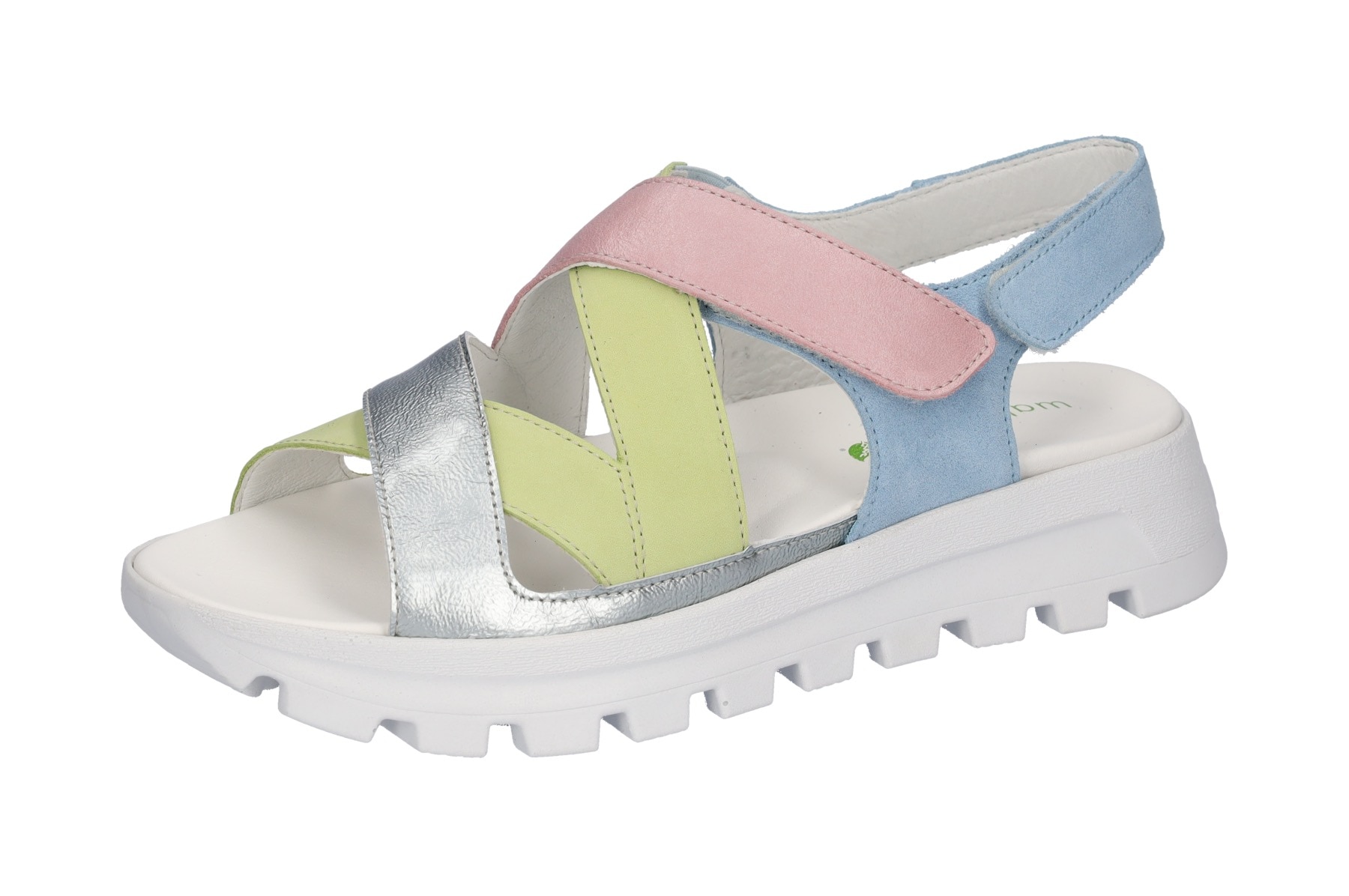 Waldläufer Plateausandale »H-NELE«, Sommerschuh, Klettschuh, Sandalette in Komfortweite H (= sehr weit)