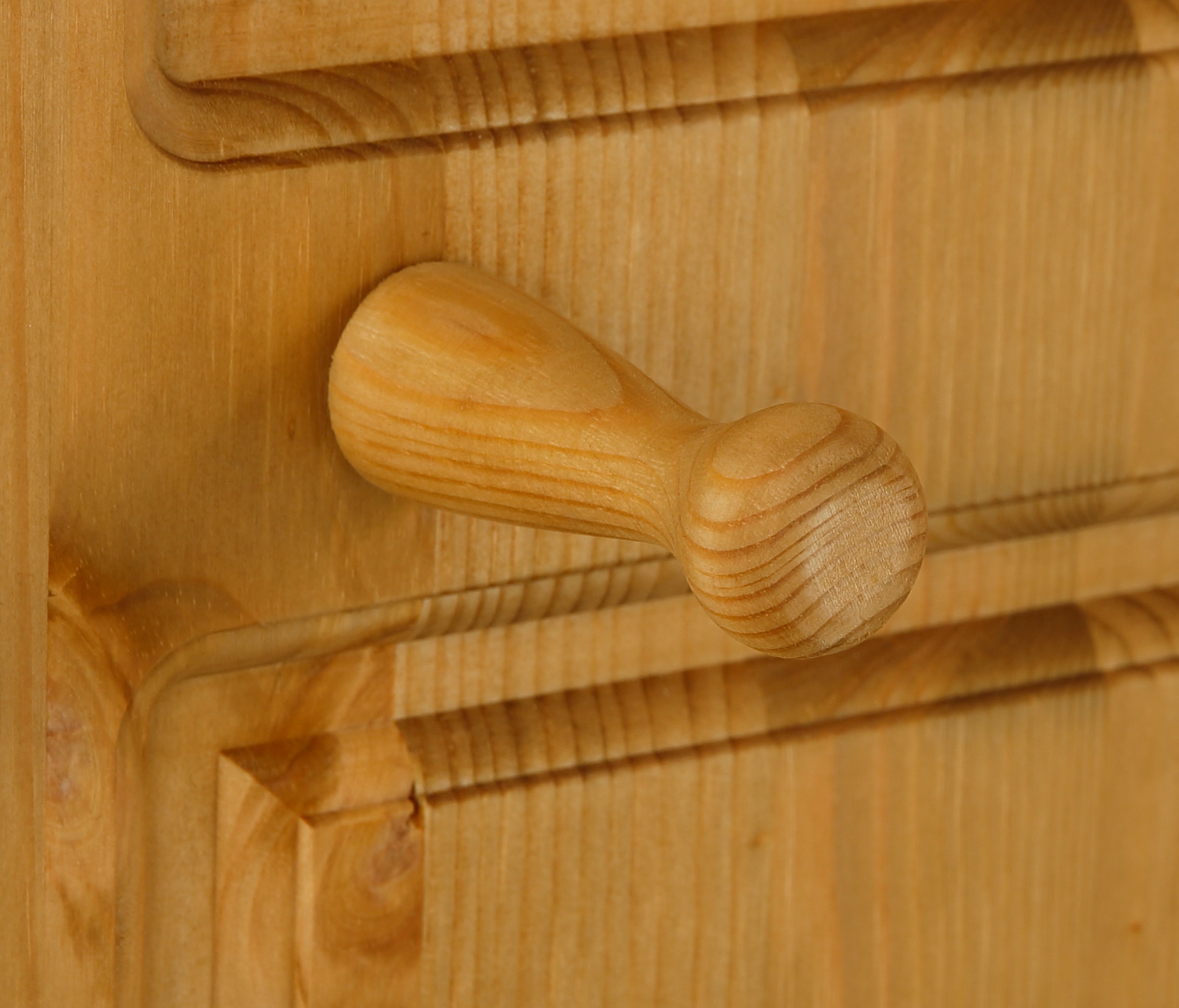 Home affaire Garderobenpaneel »Basilico«, aus massiver Kiefer, FSC®, Breite 60 cm, mit Kleiderstange, Holzhaken