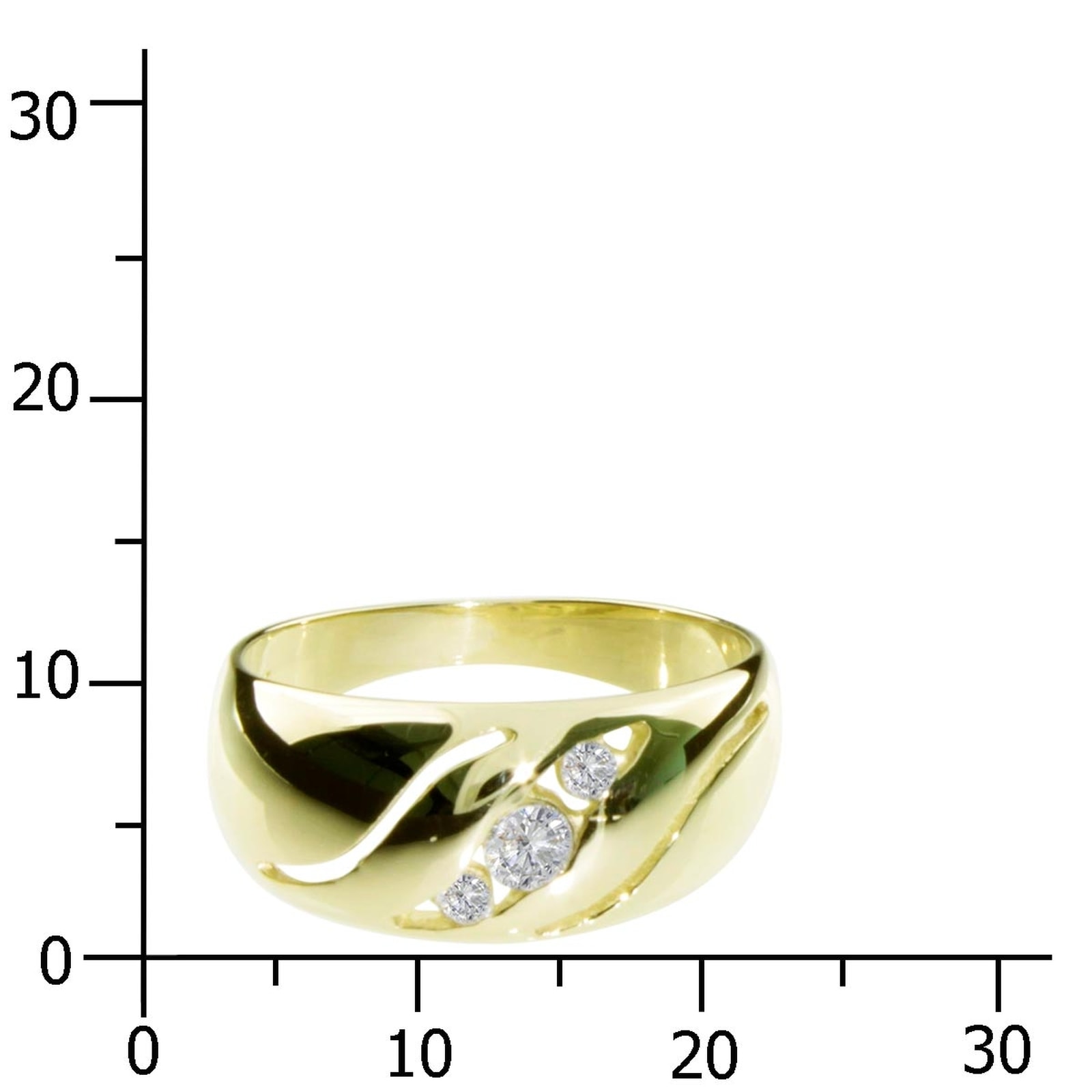 OSTSEE-SCHMUCK Fingerring »- Pina - Gold 333/000 - Zirkonia«
