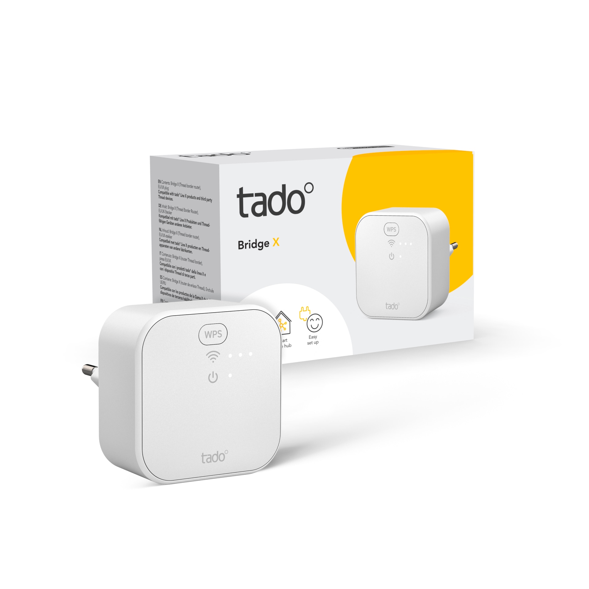 Tado Heizkörperthermostat »Bridge + 4x Smartes Heizkörperthermostat (Line X)«