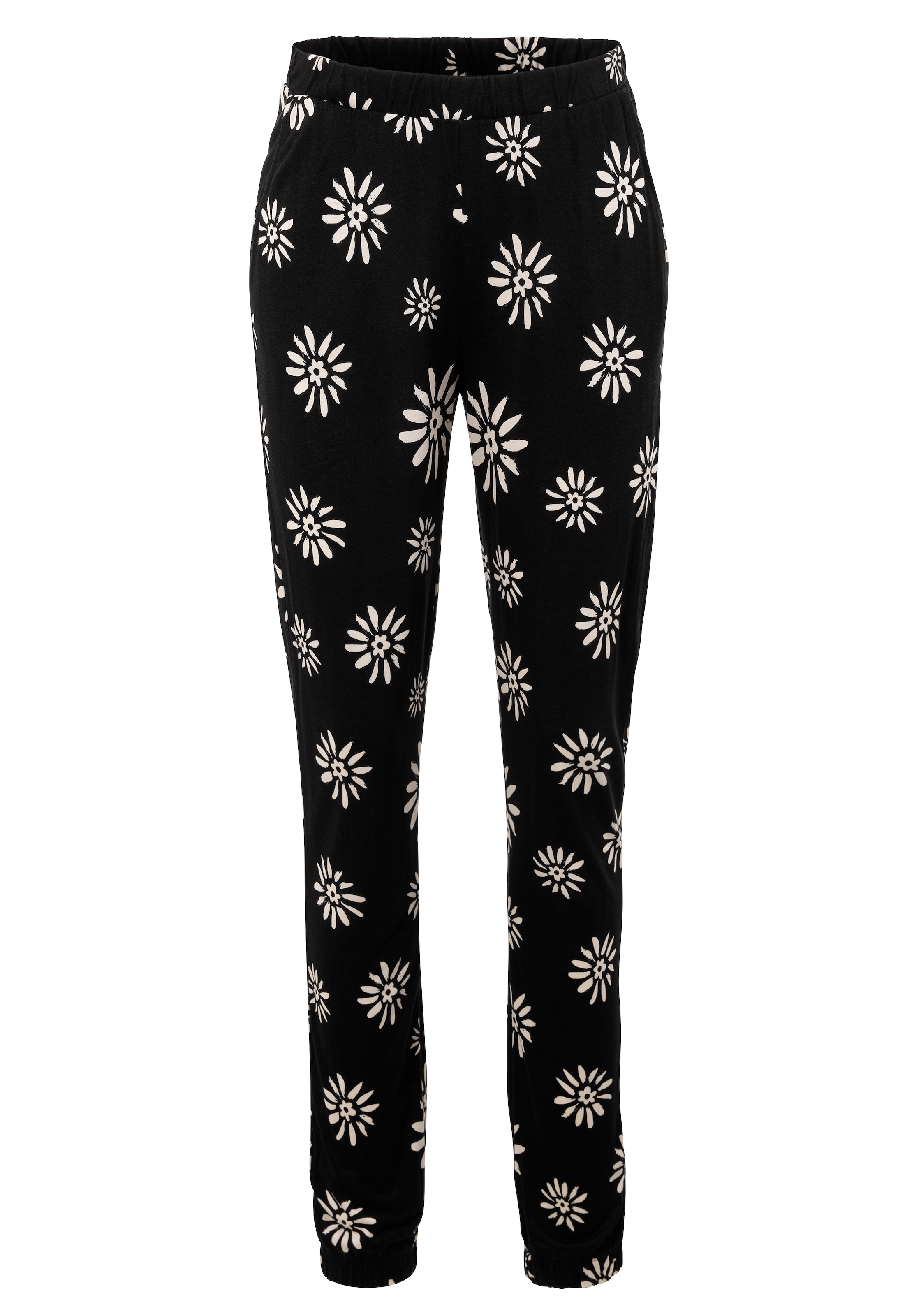 Aniston SELECTED Schlupfhose, mit trendigen Blütenprint allover