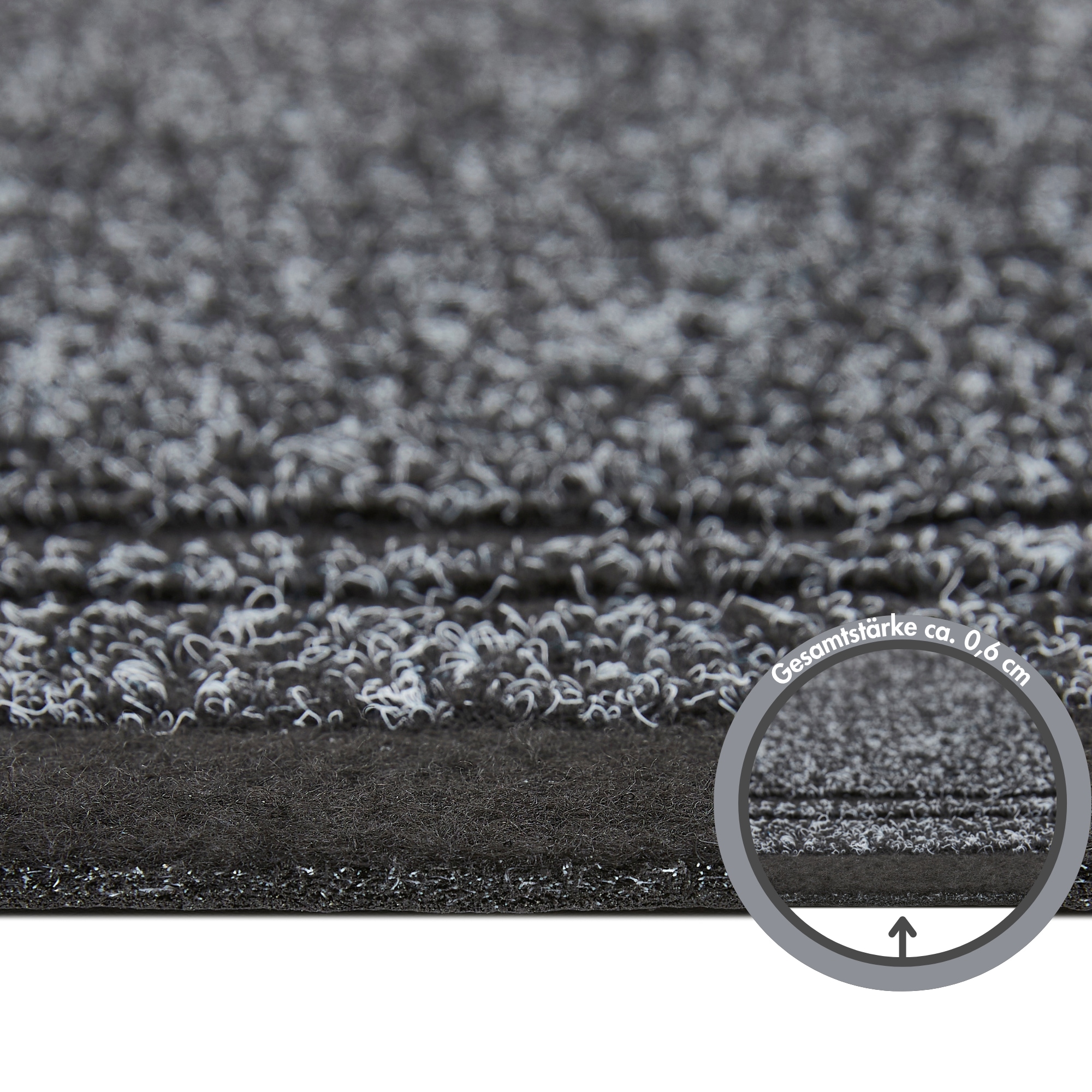 Andiamo Läufer »Mitch, Made in Belgium«, rechteckig, 6 mm Höhe, Schmutzfangläufer, meliert, mit Bordüre, In- und Outdoor geeignet
