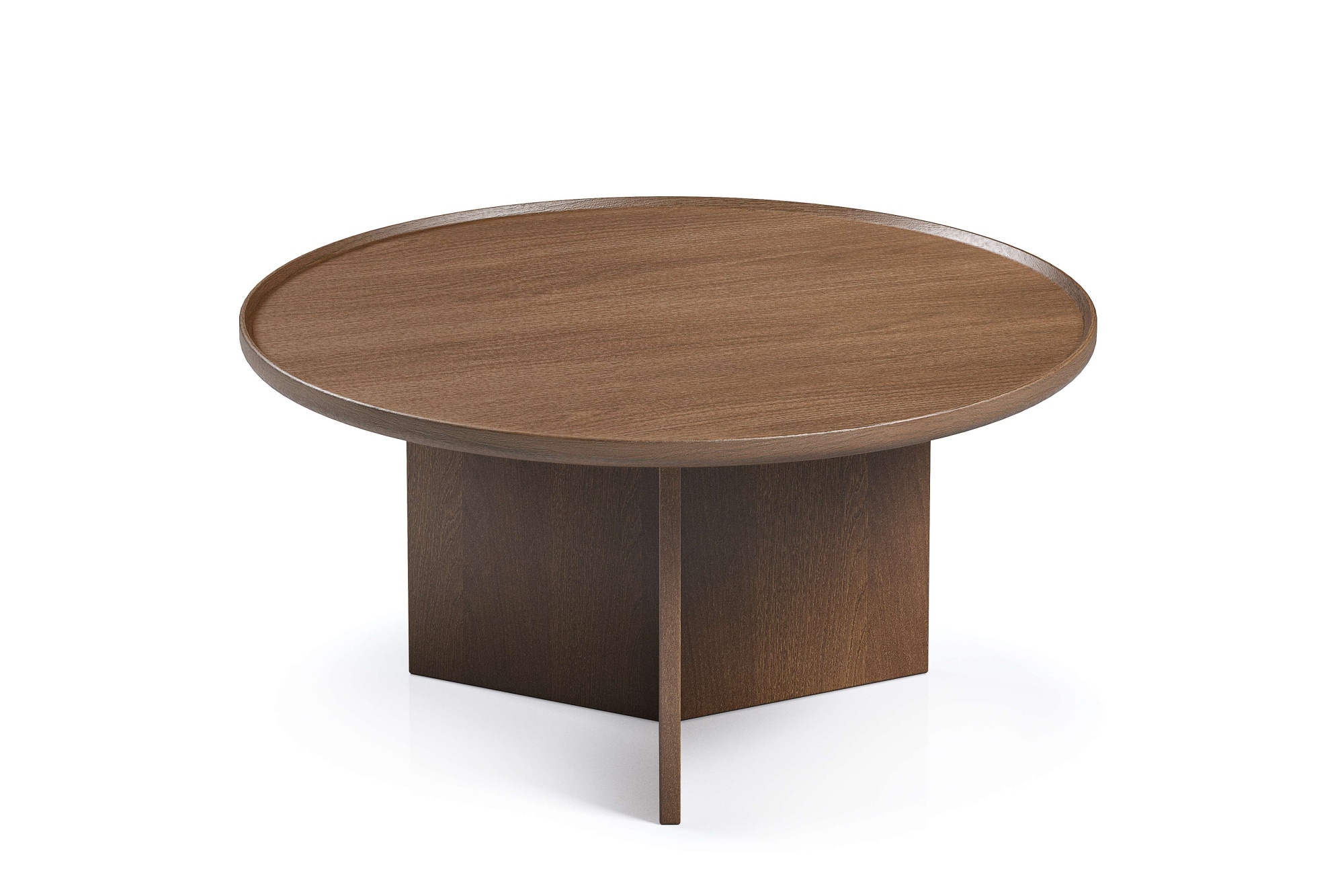 Woodman Couchtisch »Cala« 83/83/42 cm,  Breite 83 cm, rund, Tischplatte aus massiver Eiche, FSC® zertifiziert