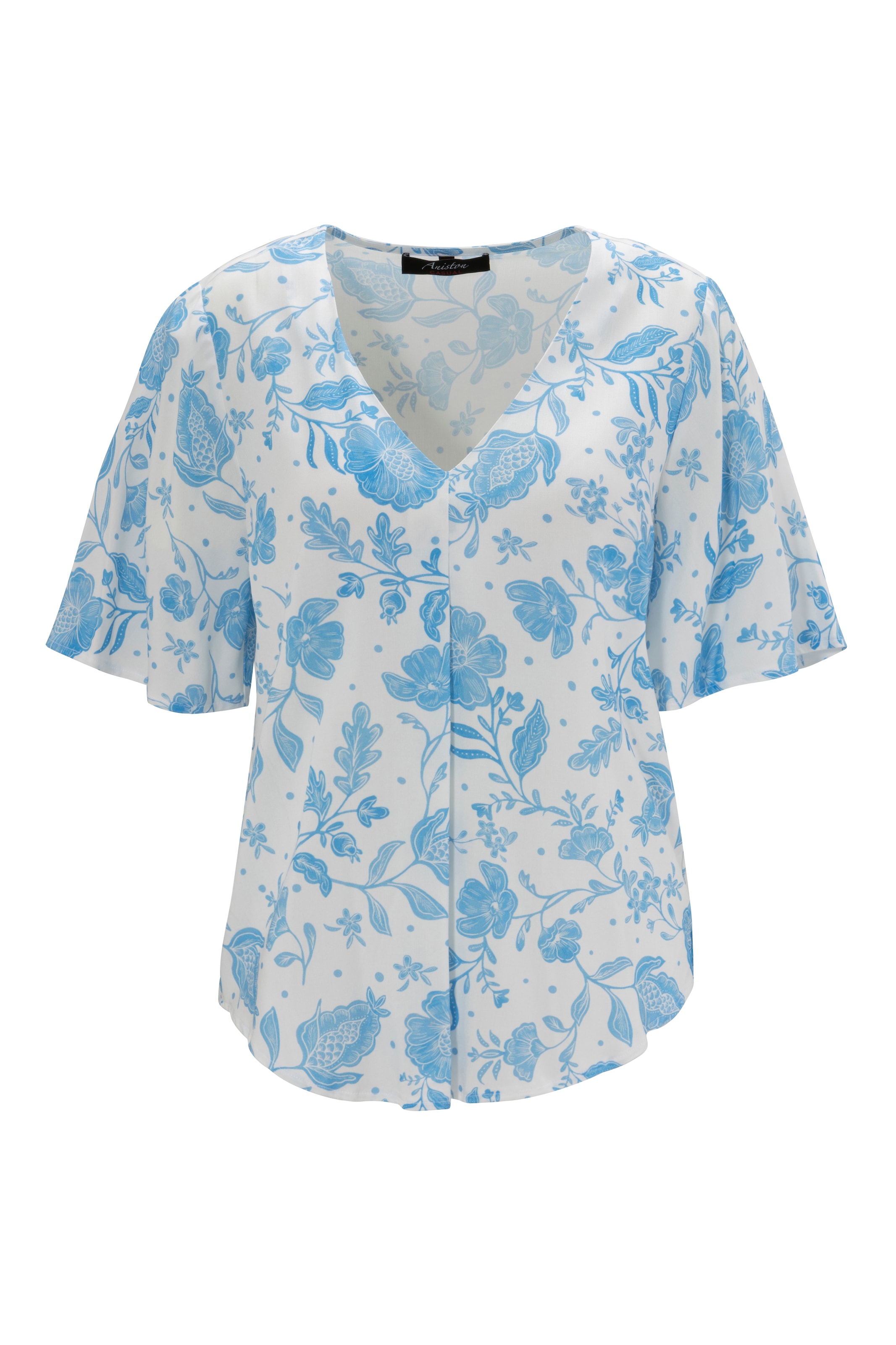 Aniston CASUAL Schlupfbluse, mit großflächigem Blumendruck