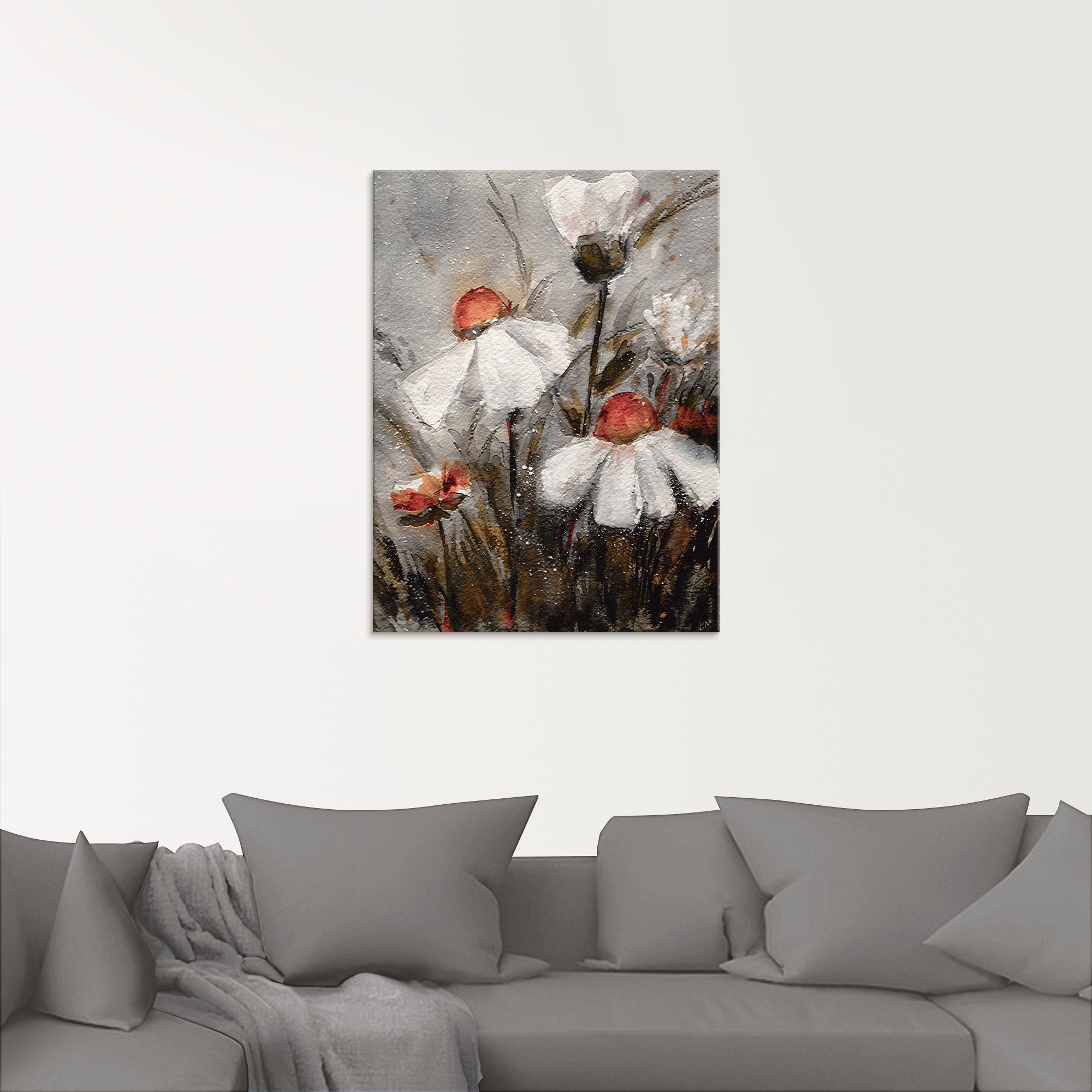 Artland Glasbild »Margeriten I« Blumen 1 Stk. tlg. in verschiedenen Größen