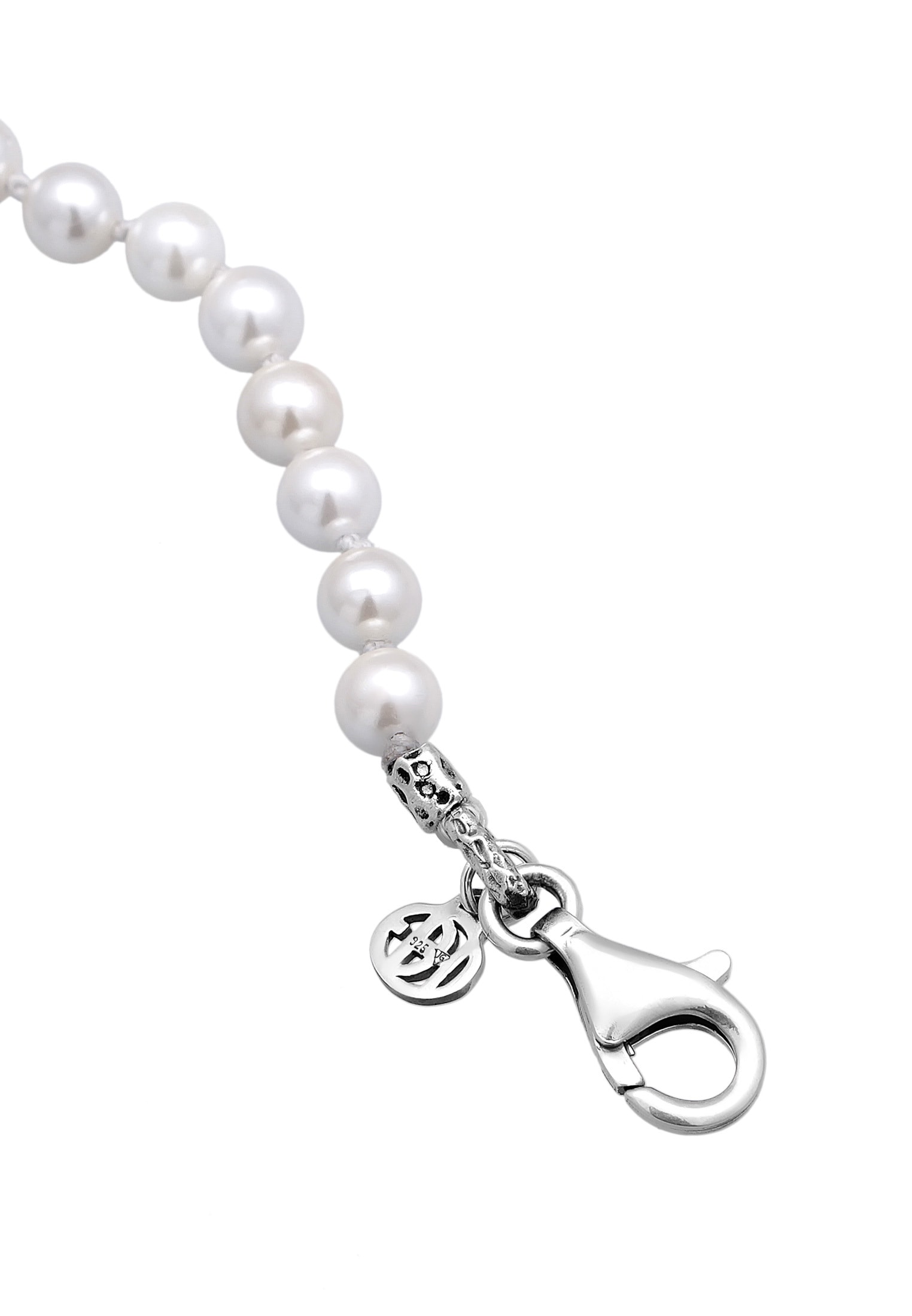 HAZE & GLORY Silberkette »Halskette Perlenkette Vintage Element 925 Silber«