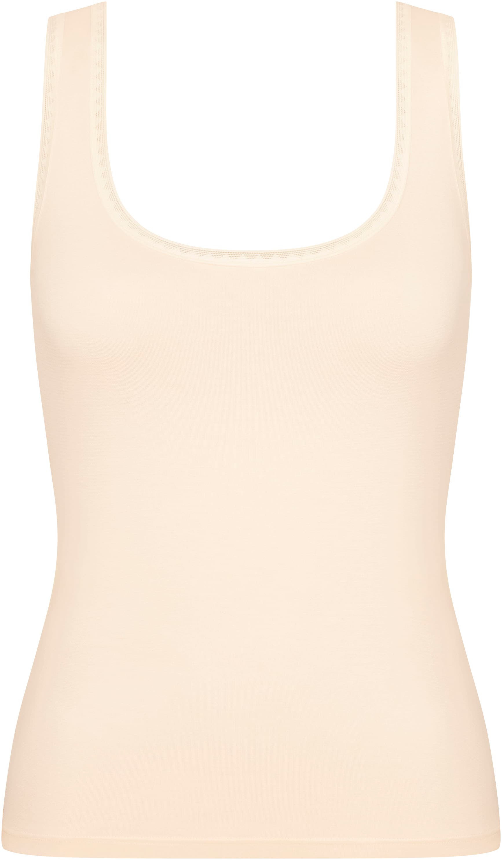 sloggi Unterhemd »GO Tank Top C2P«, (2 St., 2er Pack), zarte Spitzendetails, tiefer Rundhalsausschnitt