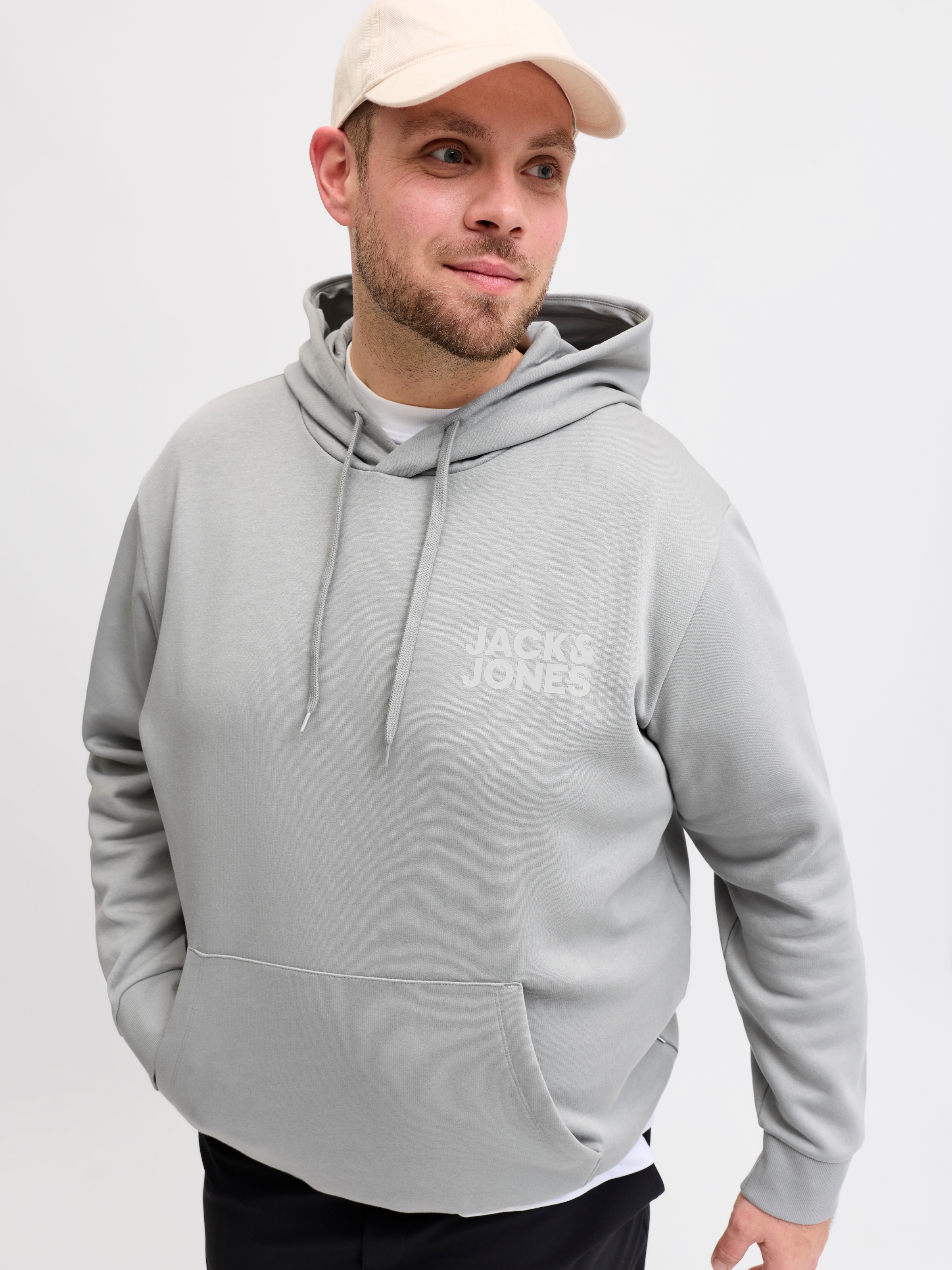 Jack & Jones PlusSize Kapuzensweatshirt »CORP LOGO SWEAT HOOD«, Bis Größe 6XL
