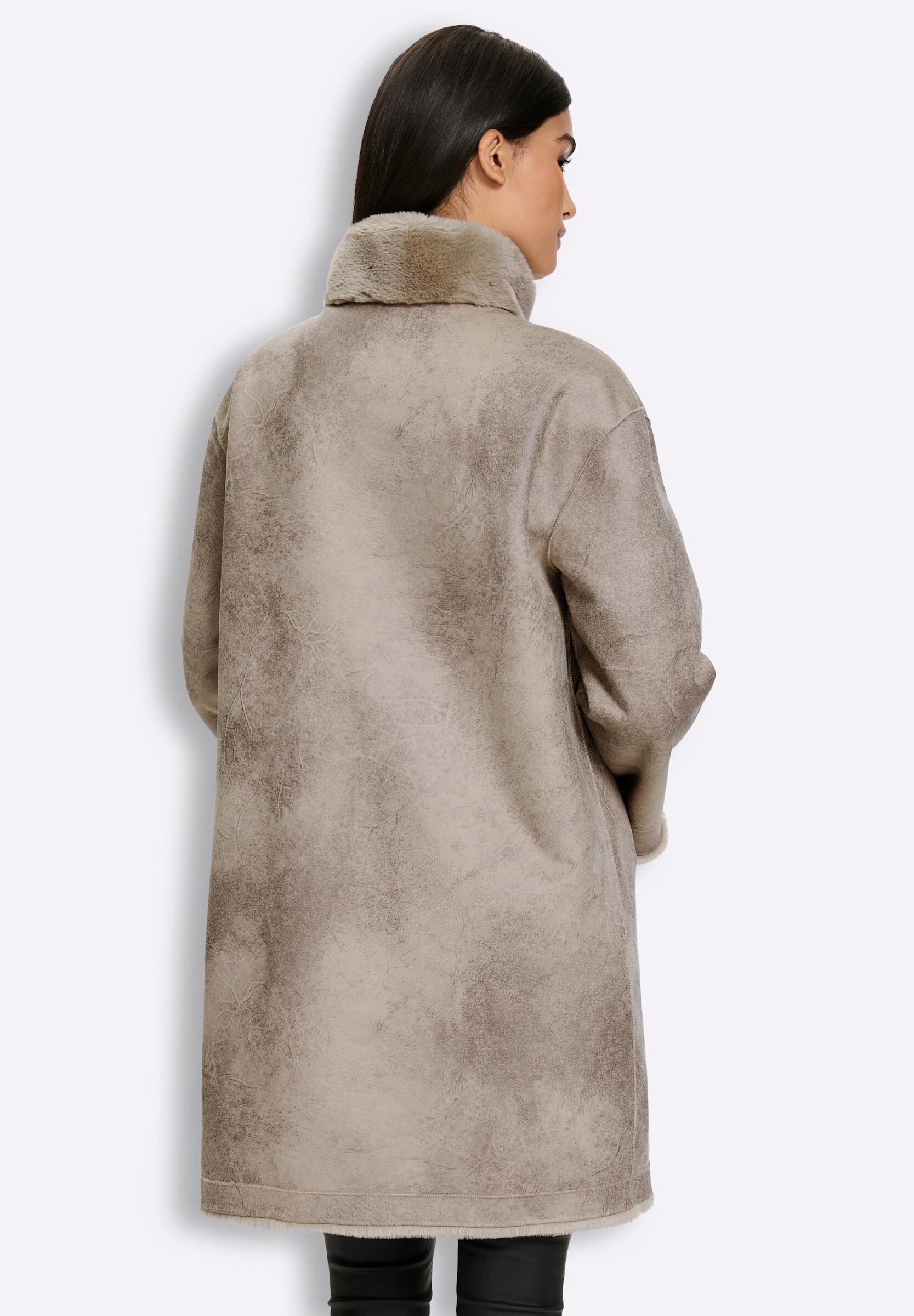 heine Langjacke »Wende-Mantel Mantel zum Wenden« ohne Kapuze
