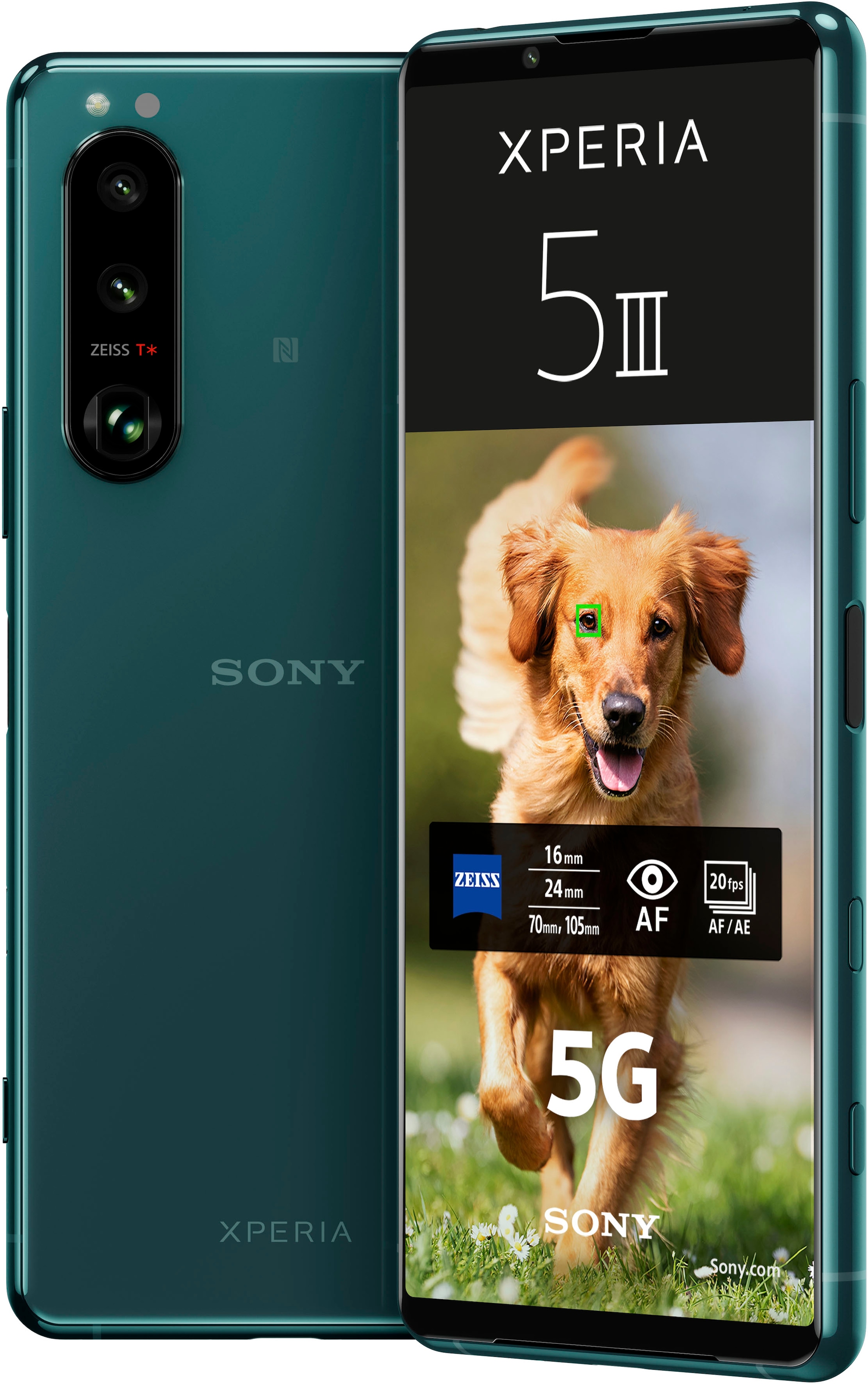 Sony Smartphone »Xperia 5 III 5G, 128GB«, grün, 15,5 cm/6,1 Zoll, 128 GB  Speicherplatz, 12 MP Kamera ➥ 3 Jahre XXL Garantie | UNIVERSAL