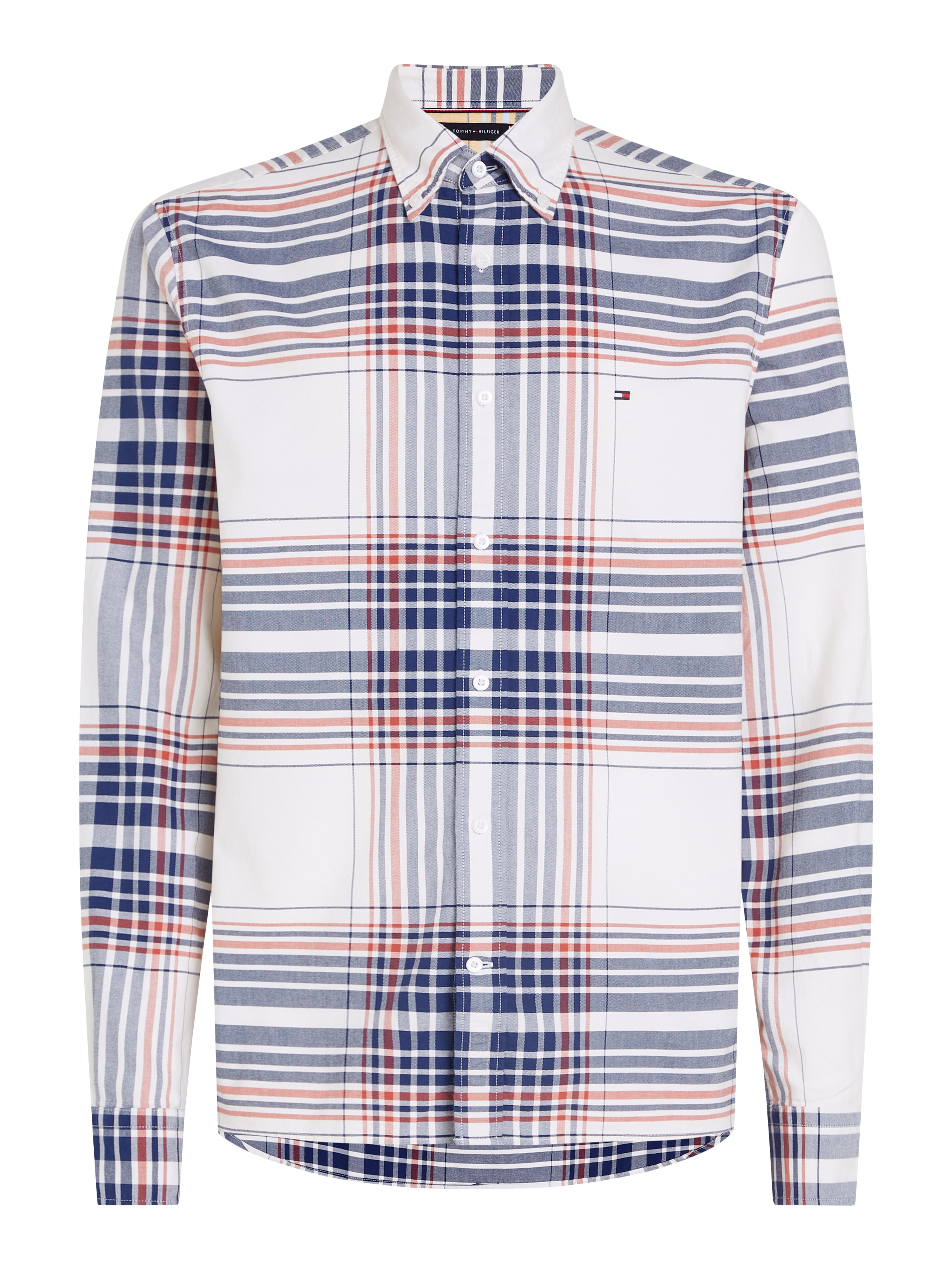 Tommy Hilfiger Langarmhemd »XL OXFORD CHECK RF SHIRT«, mit großem Karomuster