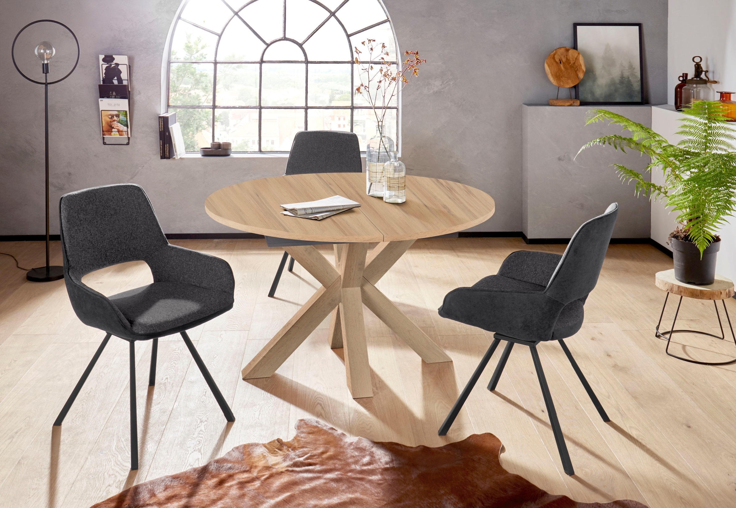 Mäusbacher Esstisch , Untergestell Sternform