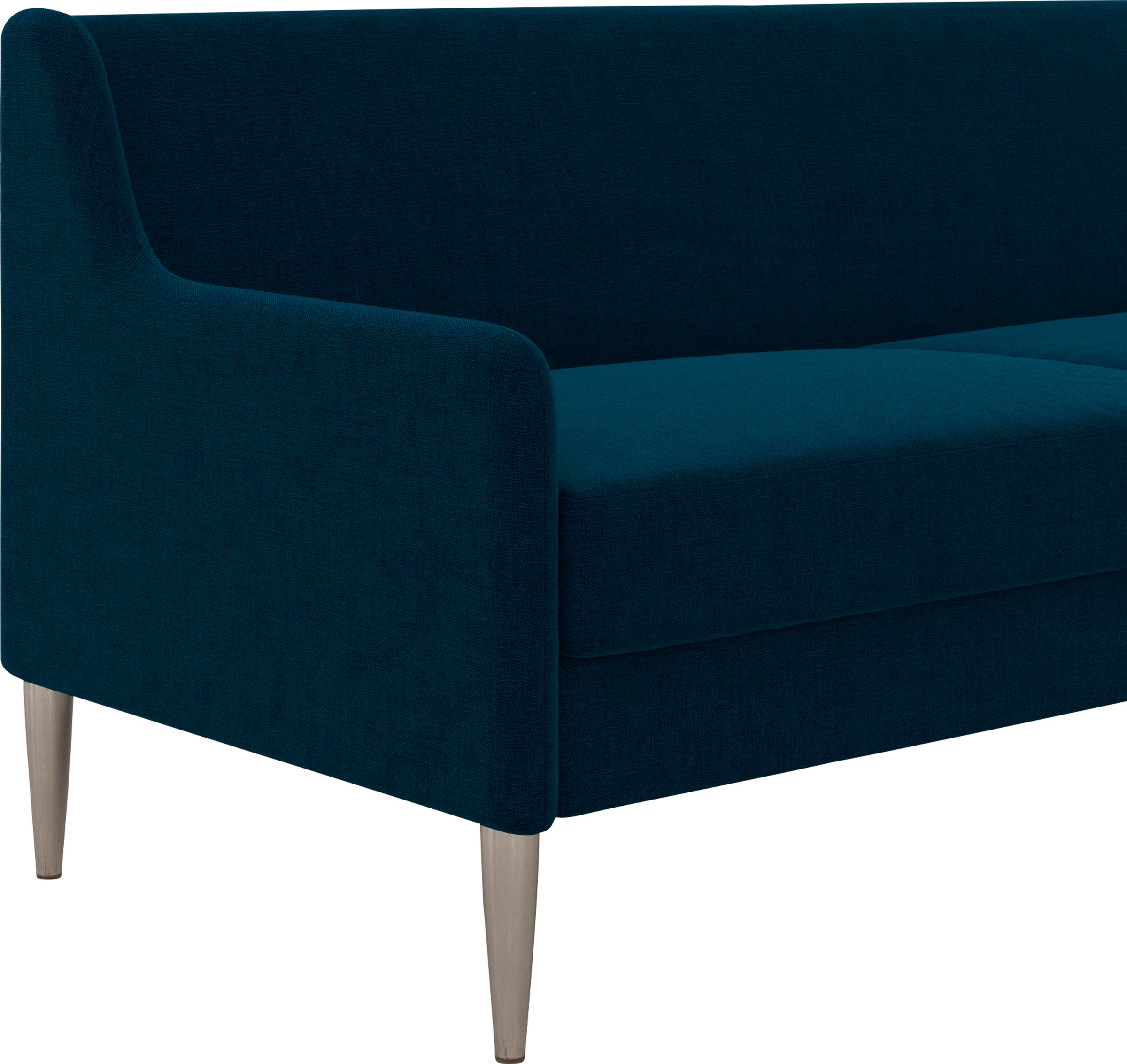 Dorel Home 3-Sitzer »Virginia« Webstoff, Sitz und Rücken gepolstert, Beine aus Stahl, Sitzhöhe 42,5cm