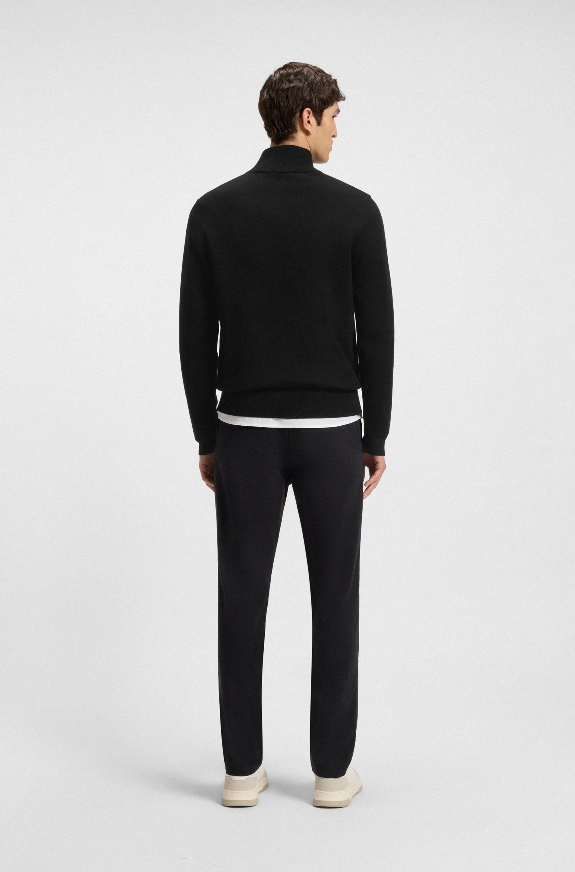 BOSS ORANGE Strickjacke »Kanozip« mit Reißverschluss