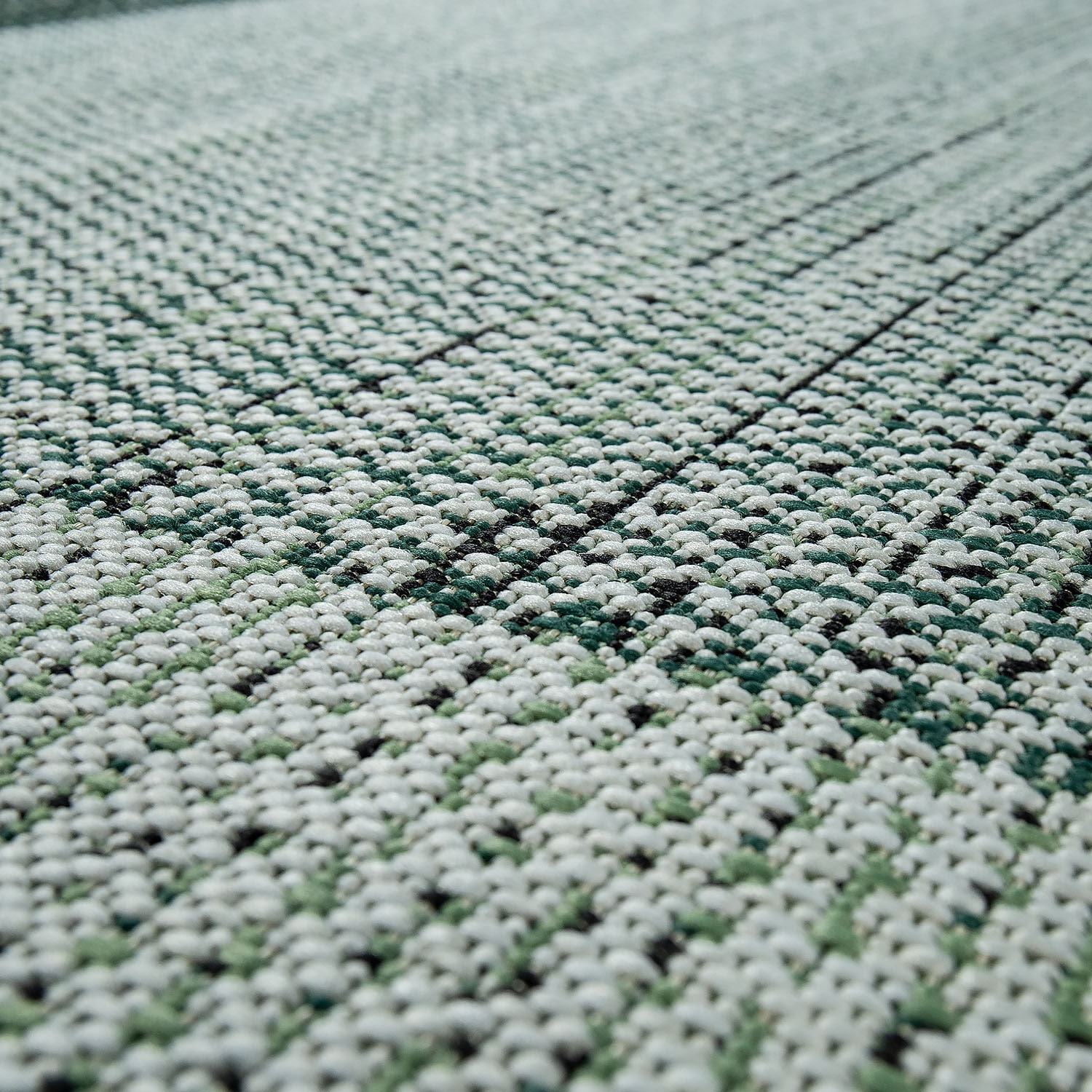 Paco Home Teppich »Ostende 538«, Bordüre, mit Outdoor meliert, Flachgewebe, In- rechteckig, geeignet und