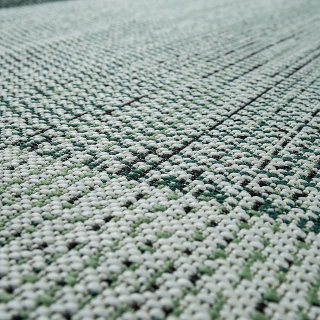 Paco Home Teppich »Ostende 538«, rechteckig, Flachgewebe, meliert, mit  Bordüre, In- und Outdoor geeignet