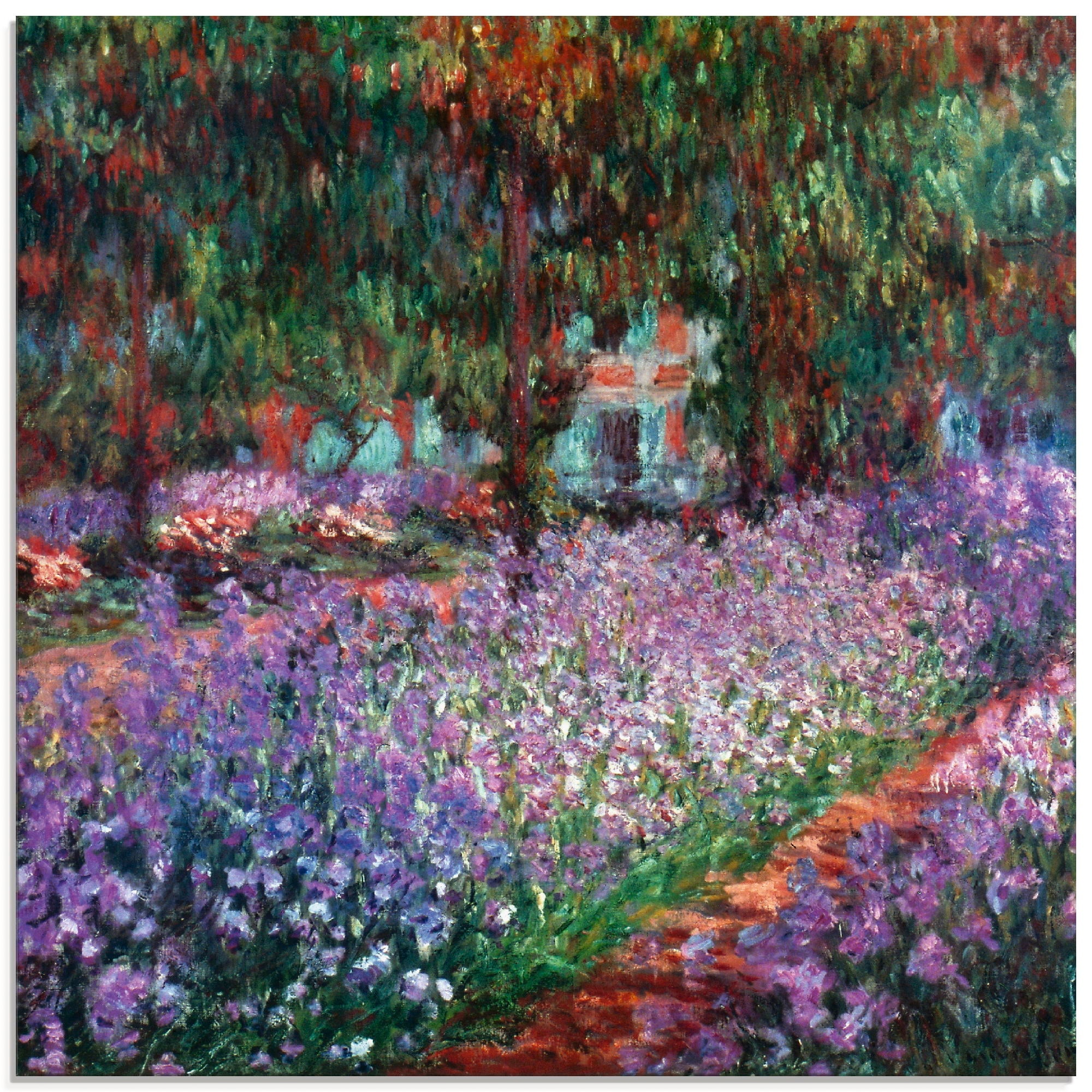 Artland Glasbild »Der Garten des Künstlers bei Giverny«, Garten, (1 St.), in verschiedenen Größen