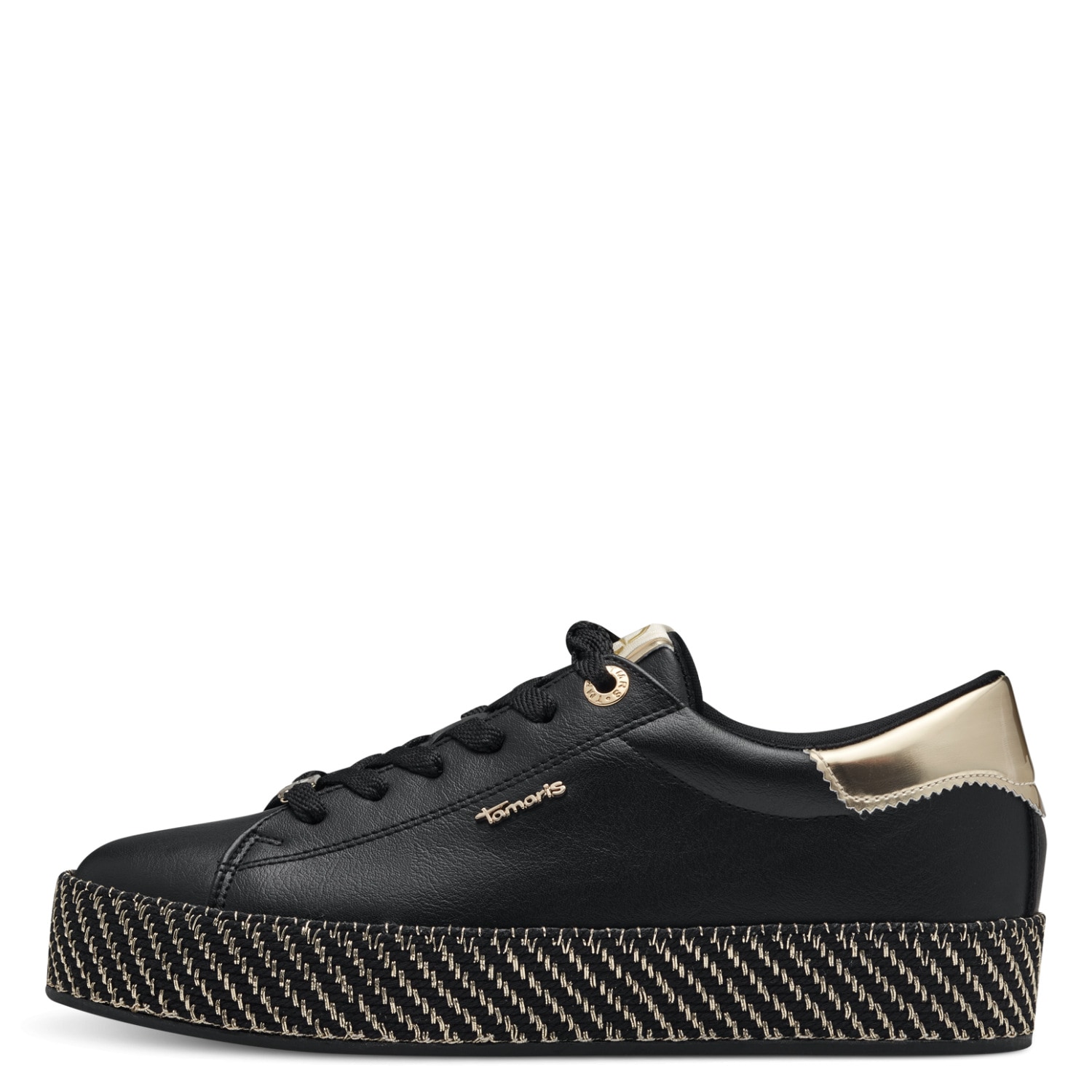 Tamaris Plateausneaker  , Freizeitschuh, Halbschuh, Schnürschuh mit Textilkordel am Plateau