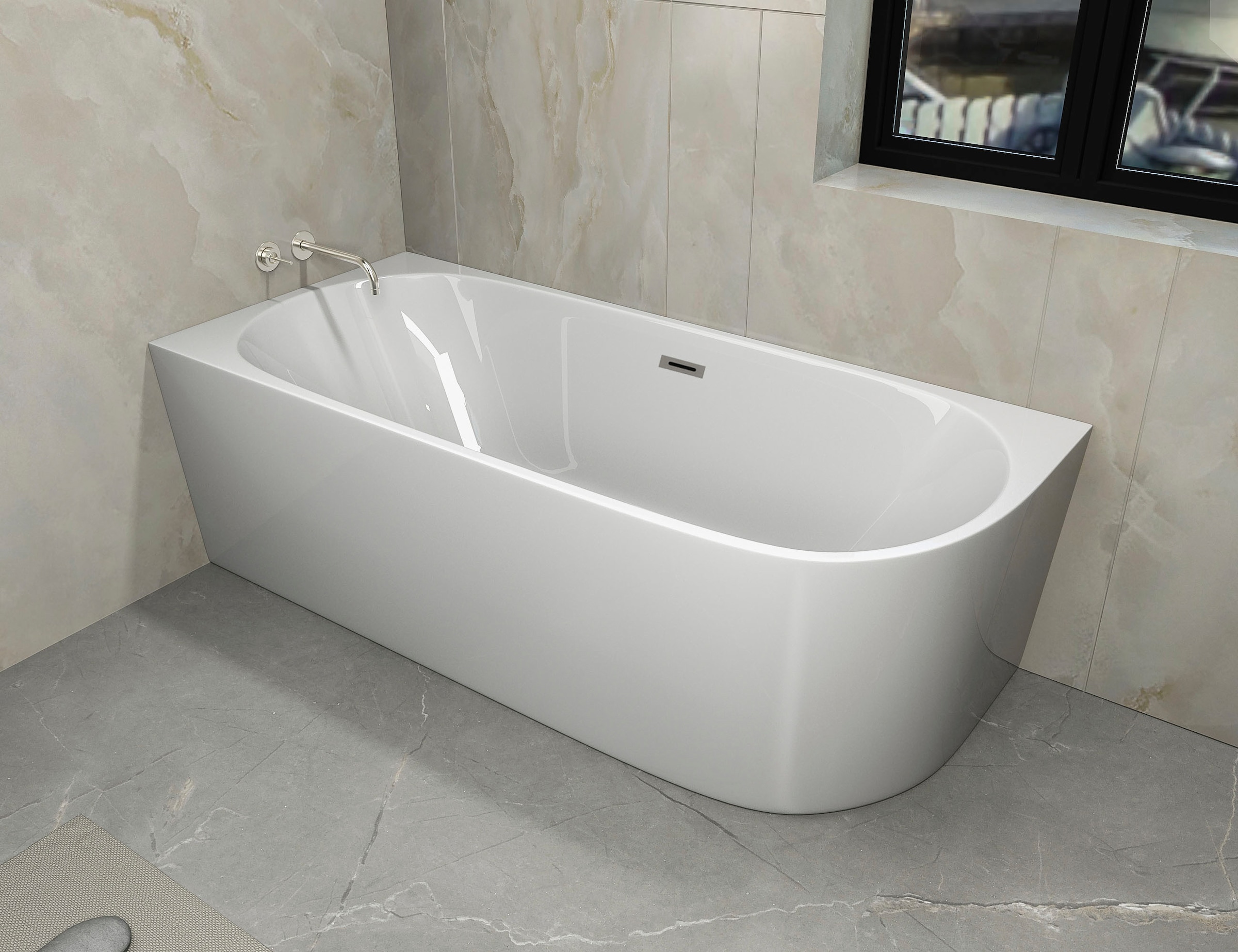 Sanotechnik Badewanne »FARO«, 170x75x56 cm