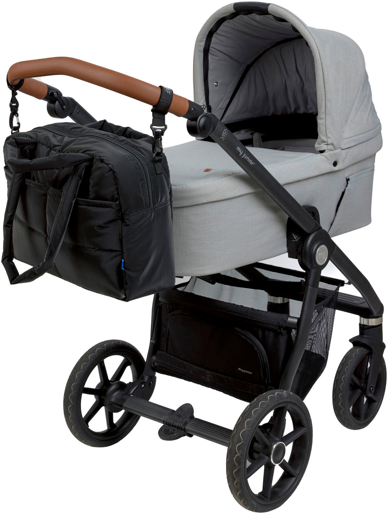 LÄSSIG Wickeltasche »Green Label, Everyday Bag black«, für Kinderwagen oder Buggy