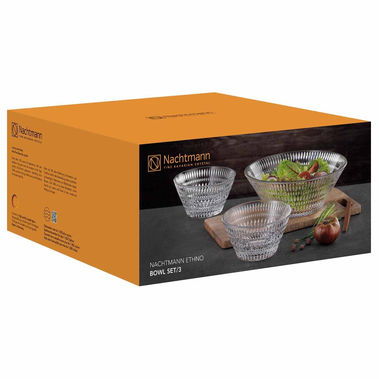 Nachtmann Schale »Schalen-Set Ethno 3er Set transparent«
