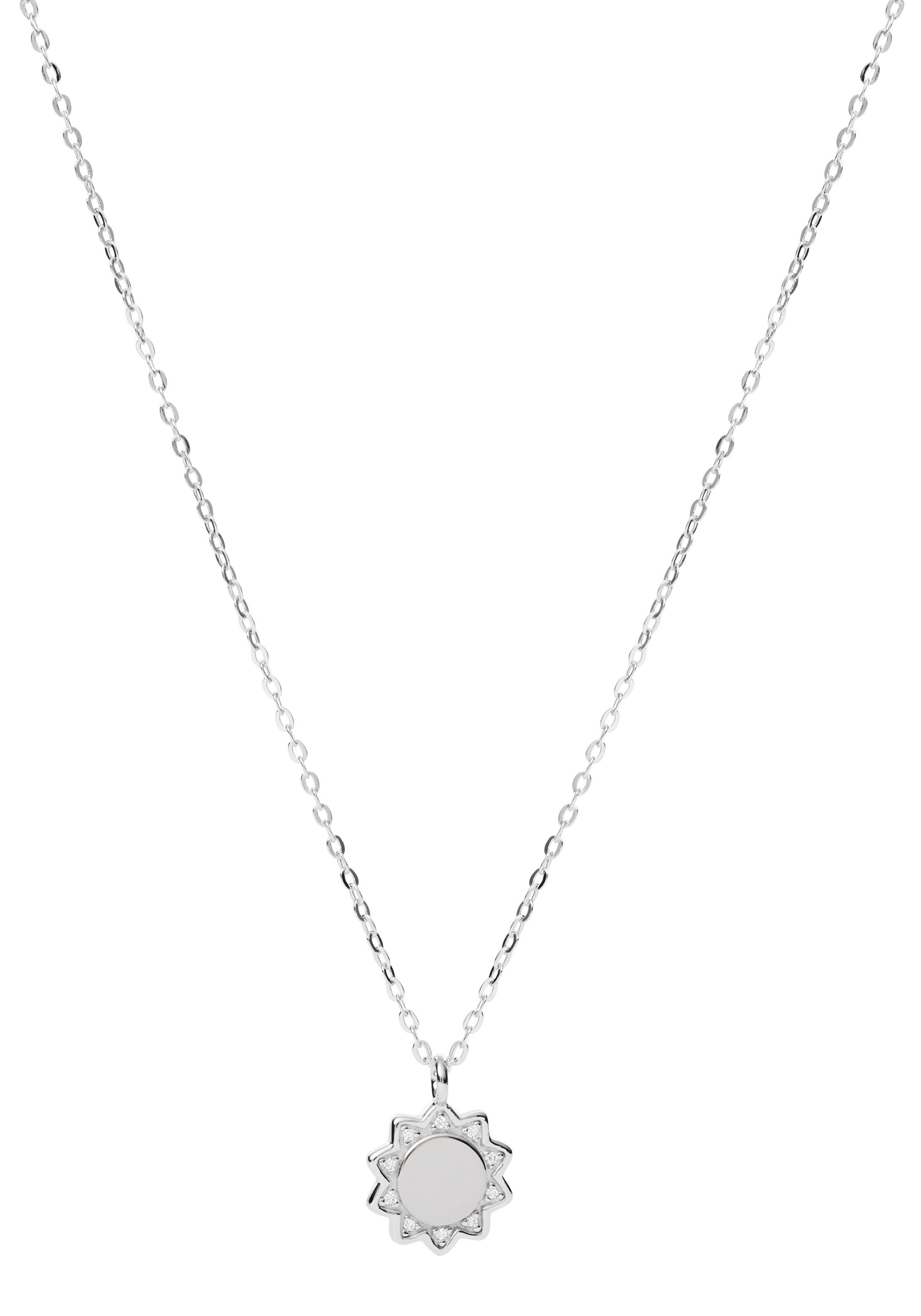 Fossil Kette mit Anhänger »Sonne Elliott JFS00564040« mit Zirkonia