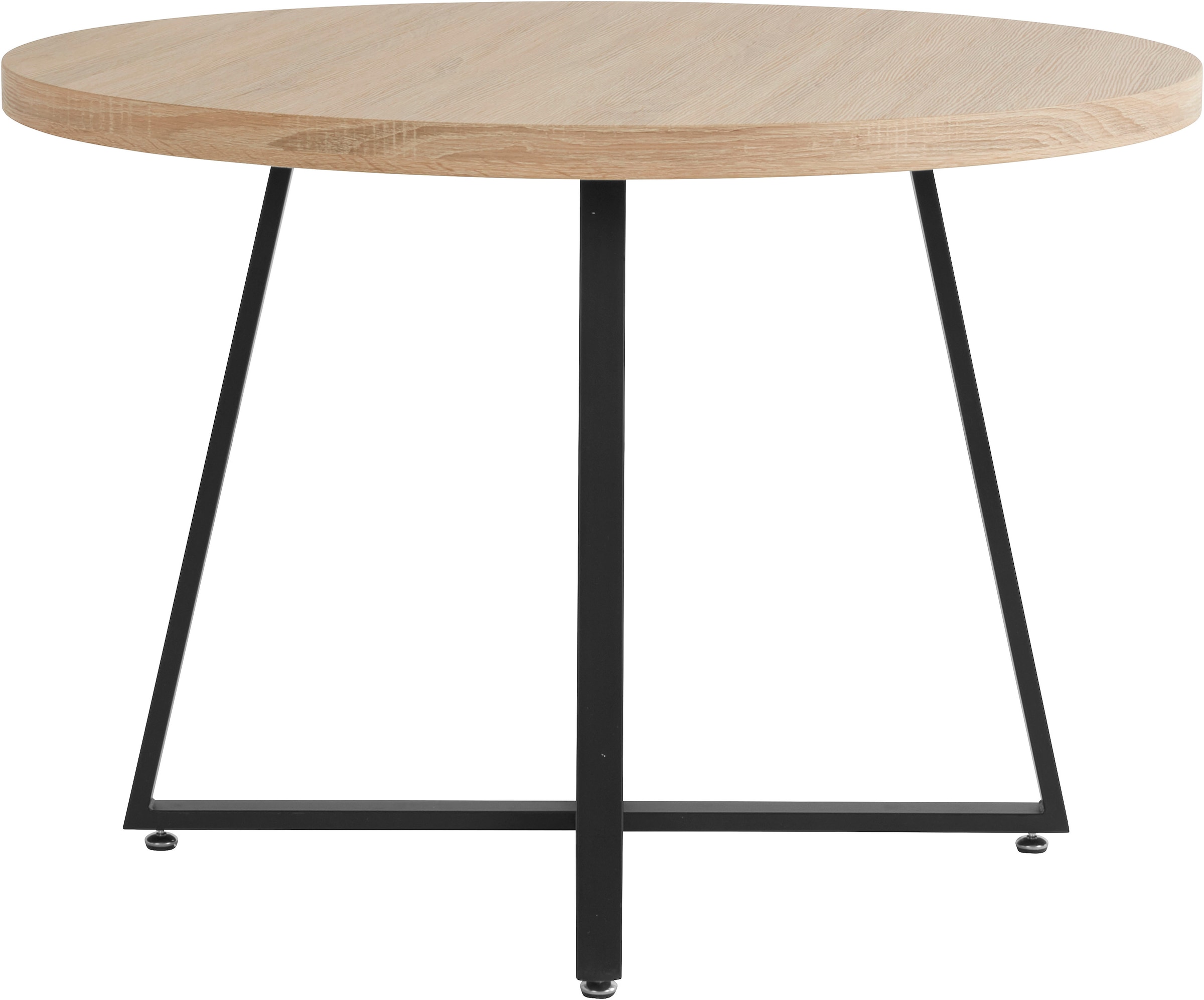 Home affaire Esstisch »Anja, TOPSELLER!«, (Esstisch, Küchentisch), Durchmesser 110 cm, Skandi Design, Metallgestell