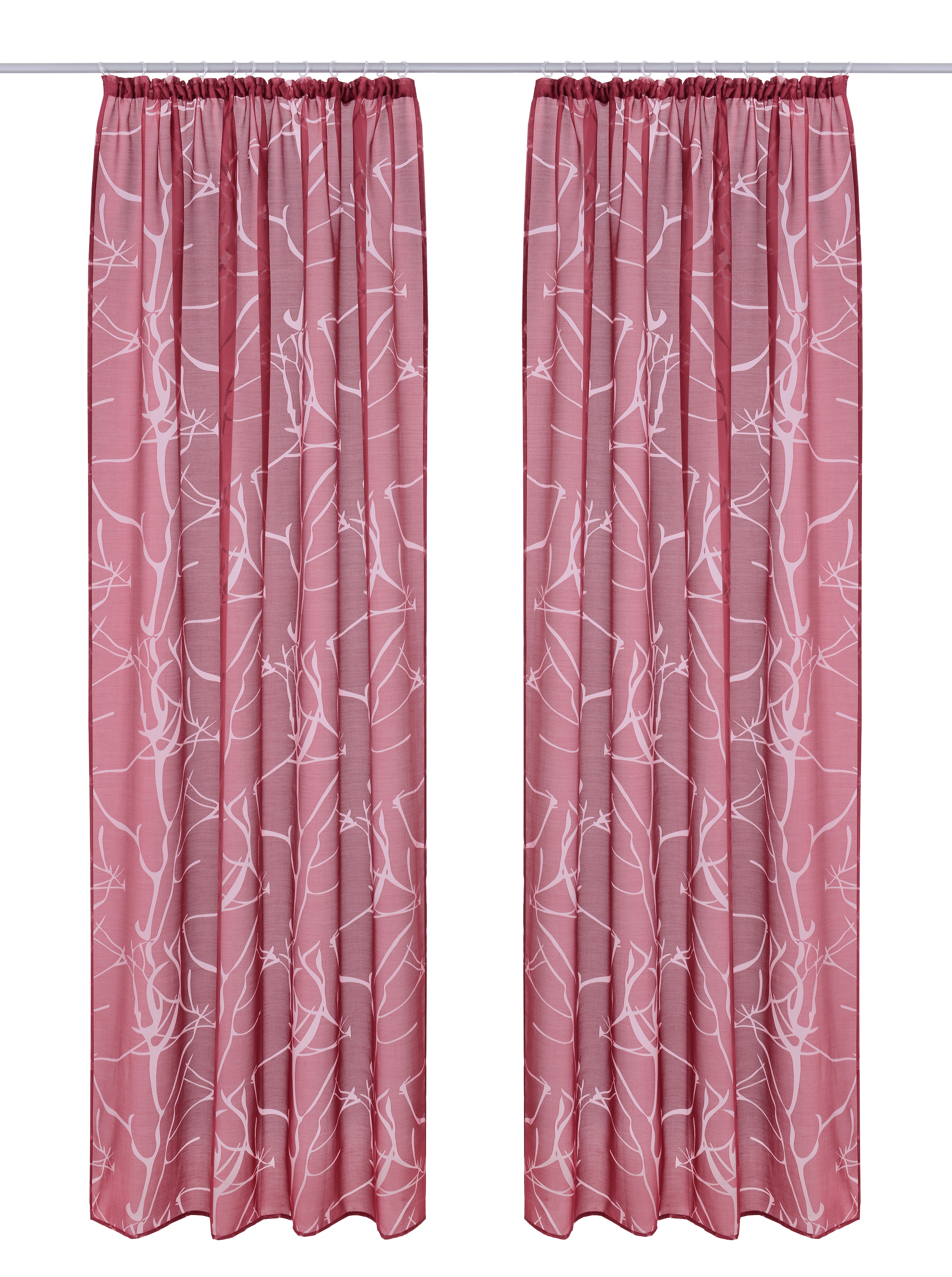 my home Gardine »Anna«, (1 St.), Viskose, Polyester, Äste-Motiv