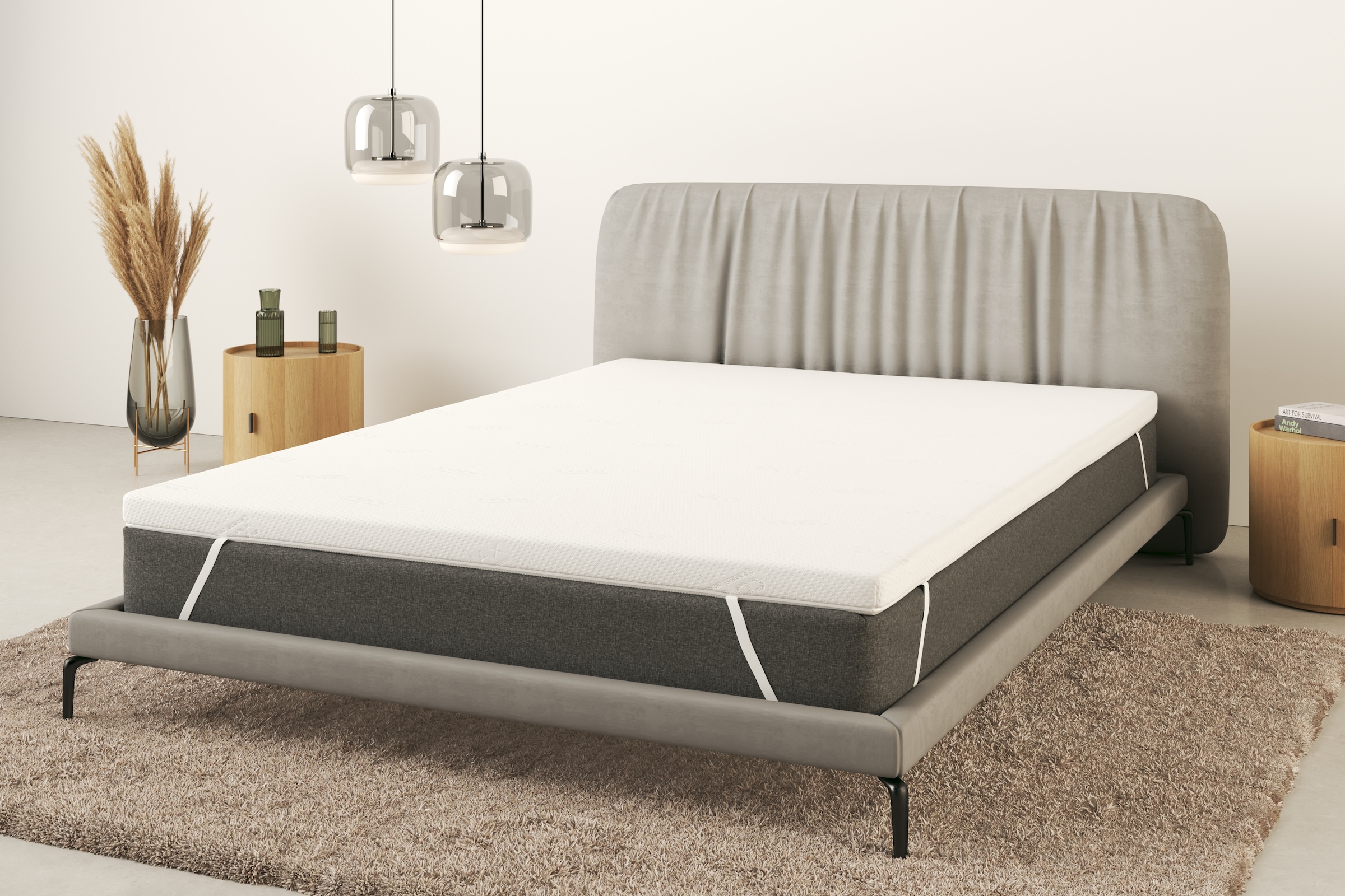 Home affaire Topper »Lavalette, Topper 90x200 cm,180x200 cm«, (1 St.), Matratze, Boxspringbett geeignet, ergonomisch