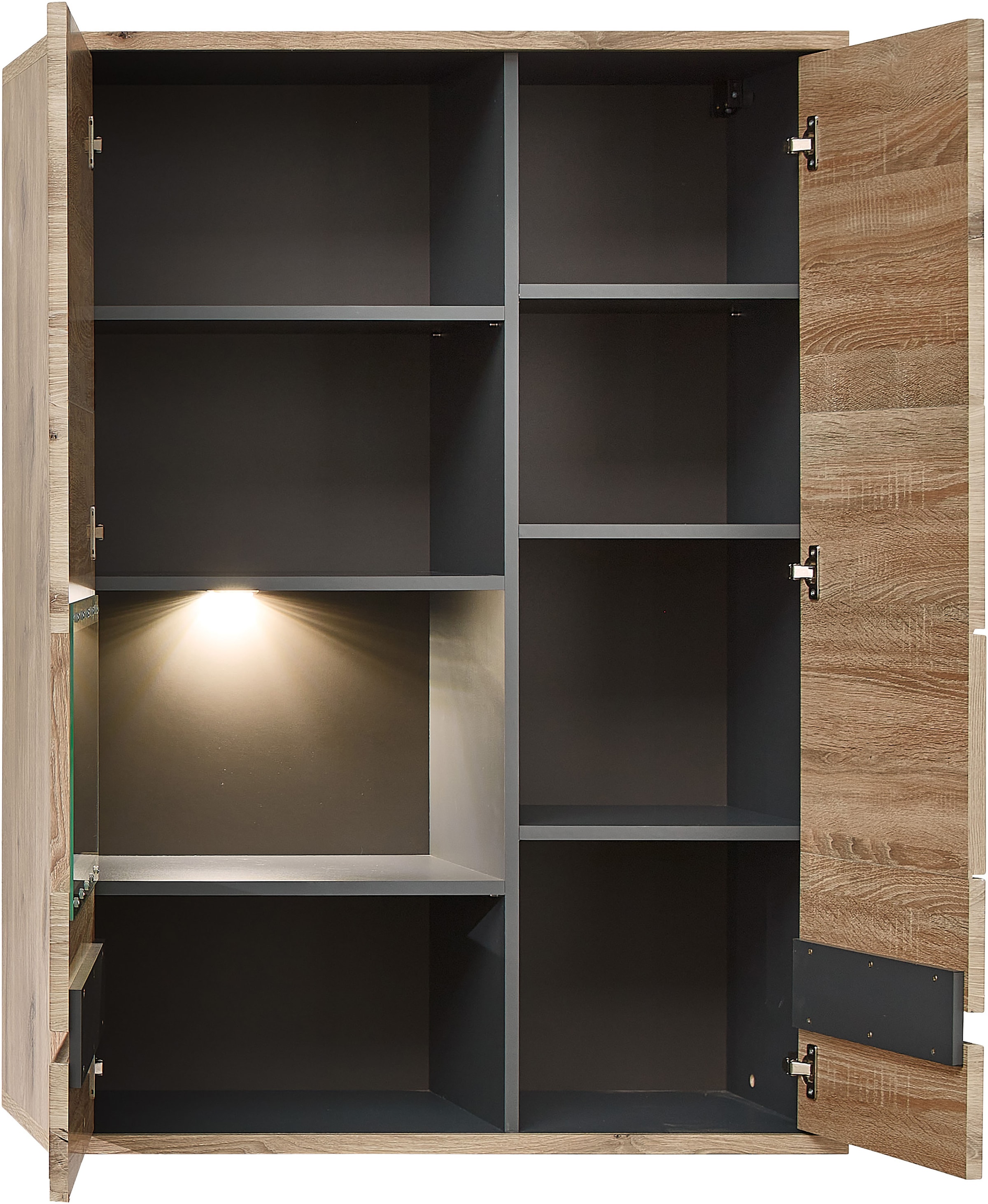 Innostyle Vitrine »BELLANO«, Viking Oak Nature
