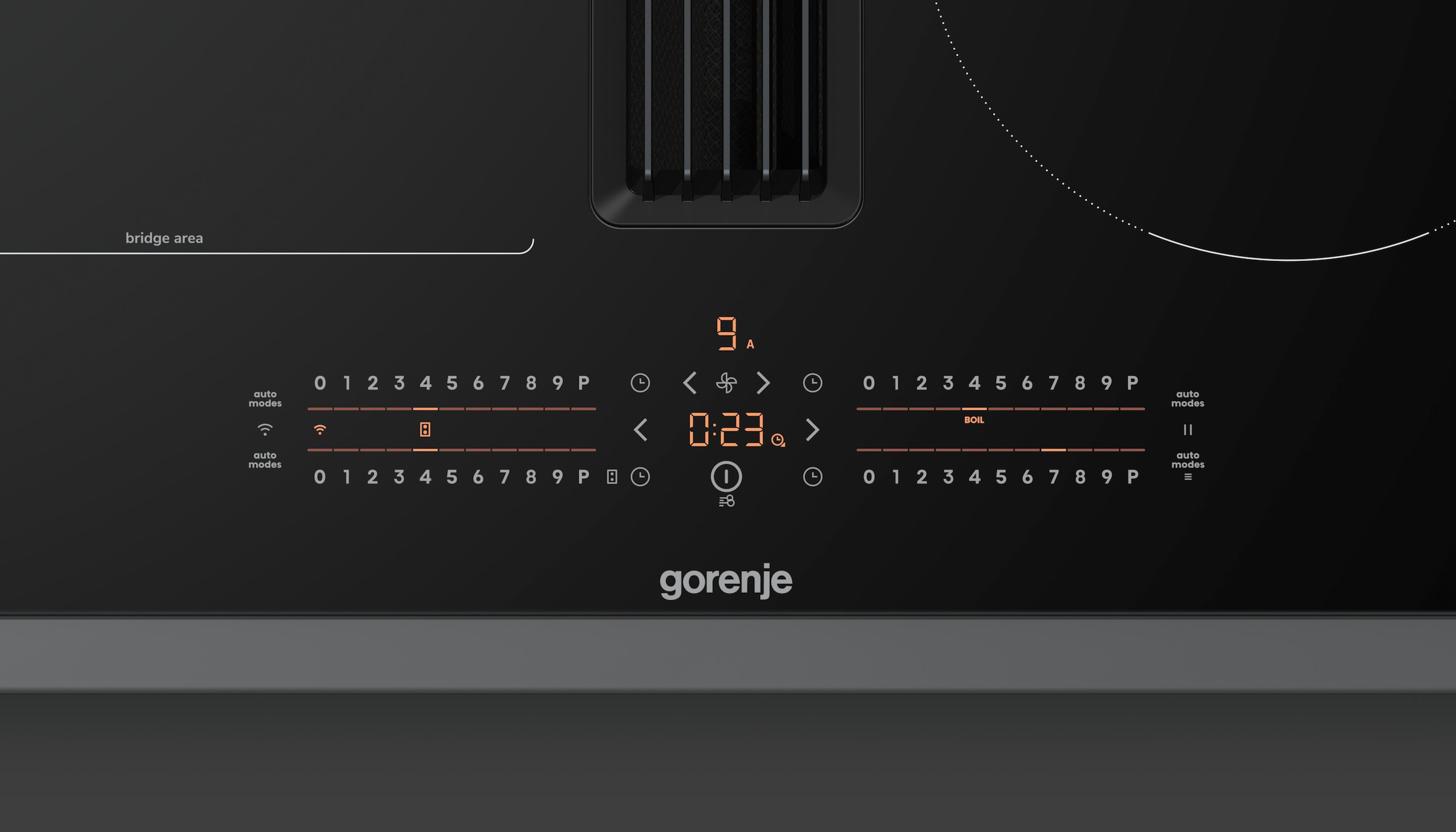 GORENJE Kochfeld mit Dunstabzug »GEH6432BSCWF«, 60cm Induktionskochfeld mit Dunstabzug