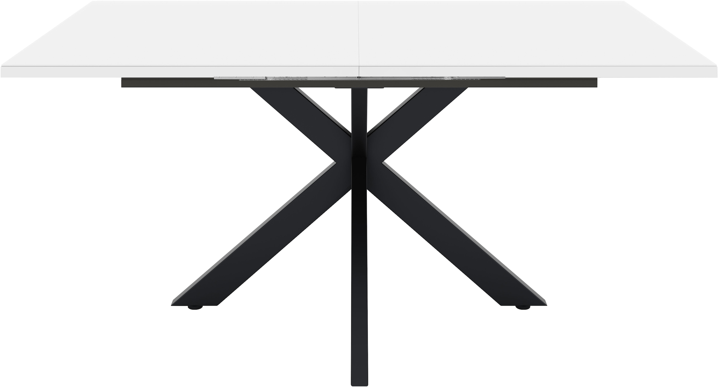 Mäusbacher Esstisch "Vitrum" Esstisch ausziehbar auf 210 cm, eckige Tischform, Gestell Sternform