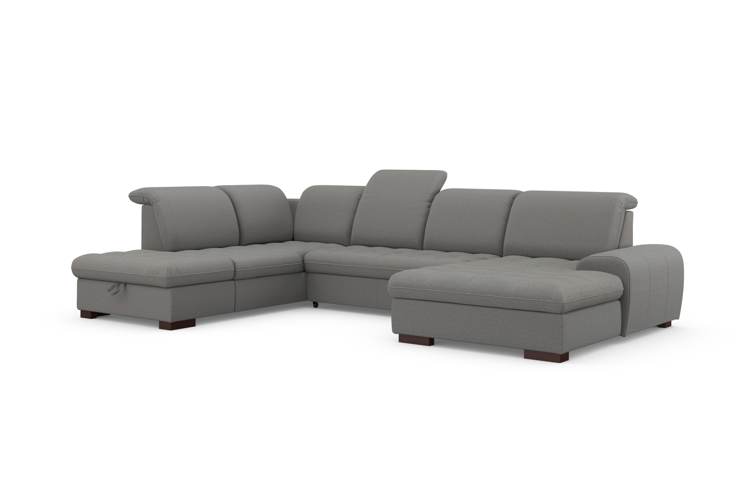 sit&more Wohnlandschaft »Luxor U-Form«, wahlweise mit Bettfunktion, Bettkasten und Kopfteilverstellung