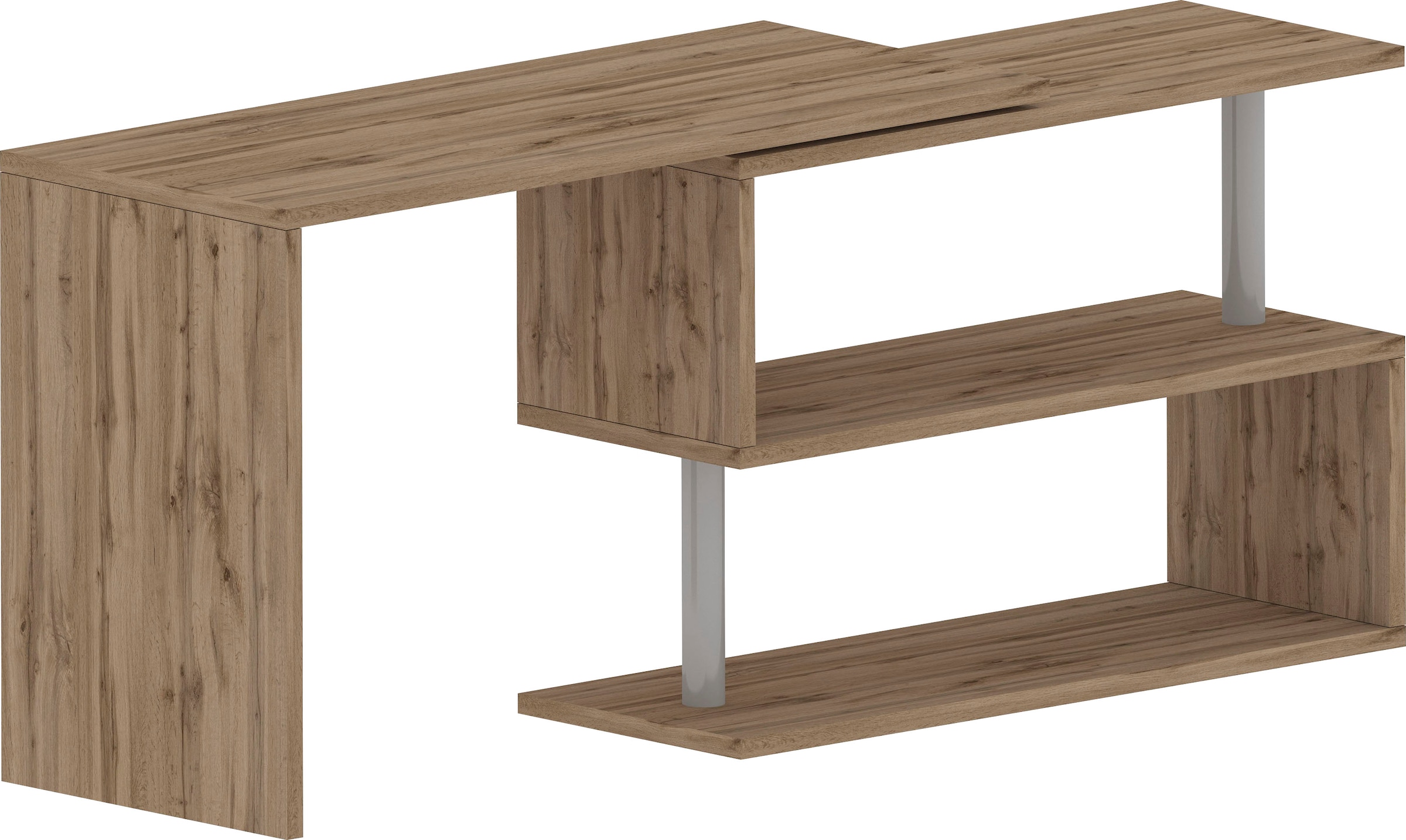 INOSIGN Schreibtisch »Volta, Made in Italy«, multifunktional - als Computertisch, Eckschreibtisch oder Sideboard
