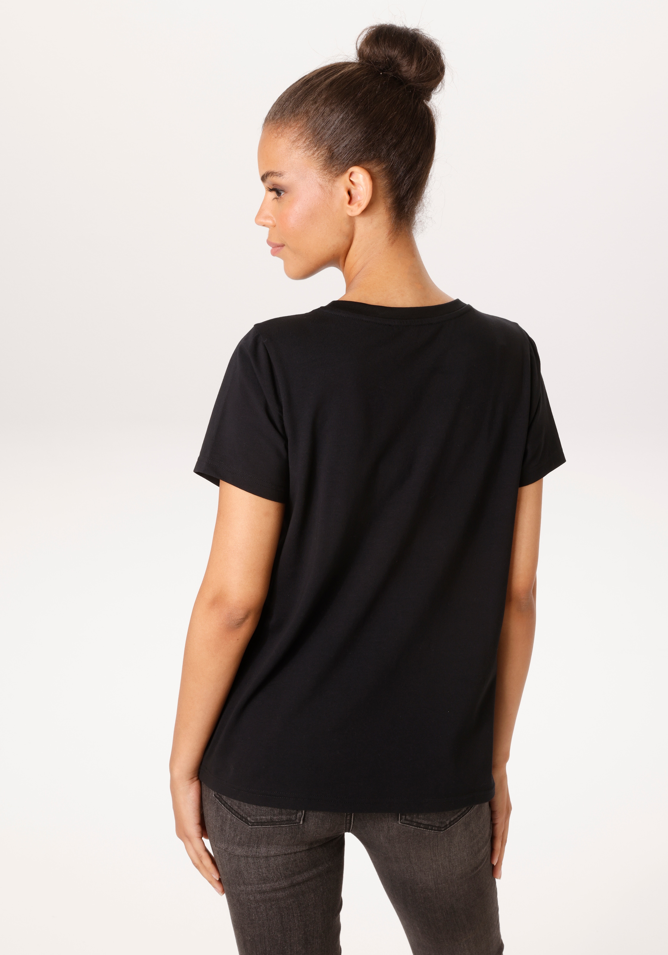 Aniston CASUAL T-Shirt mit Dackel oder Mops bedruckt - du hast die Wahl