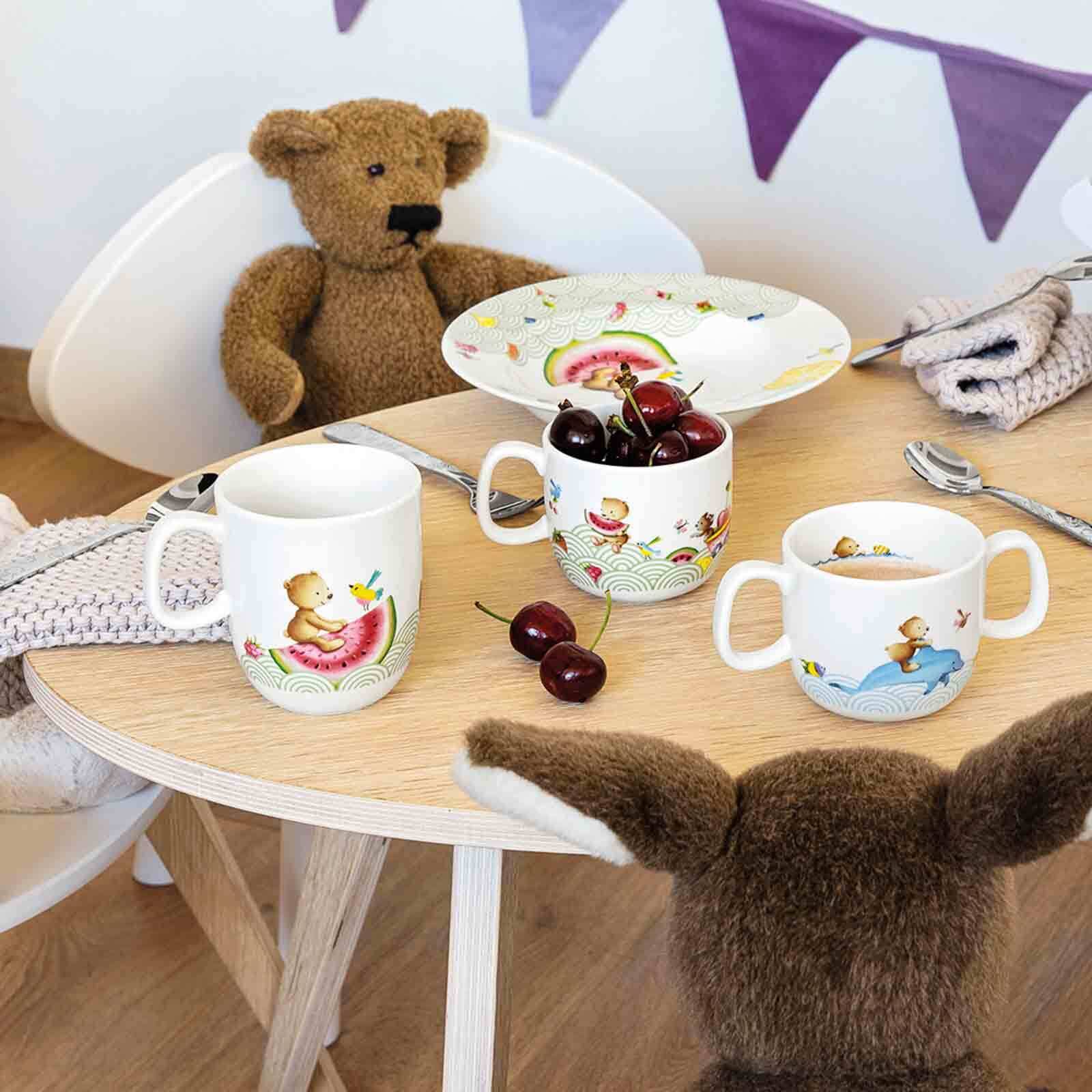 Villeroy & Boch Kindergeschirr-Set »Frühstücksset Hungry as a Bear 2er Set bunt« Spülmaschinenfest, Mikrowellensicher