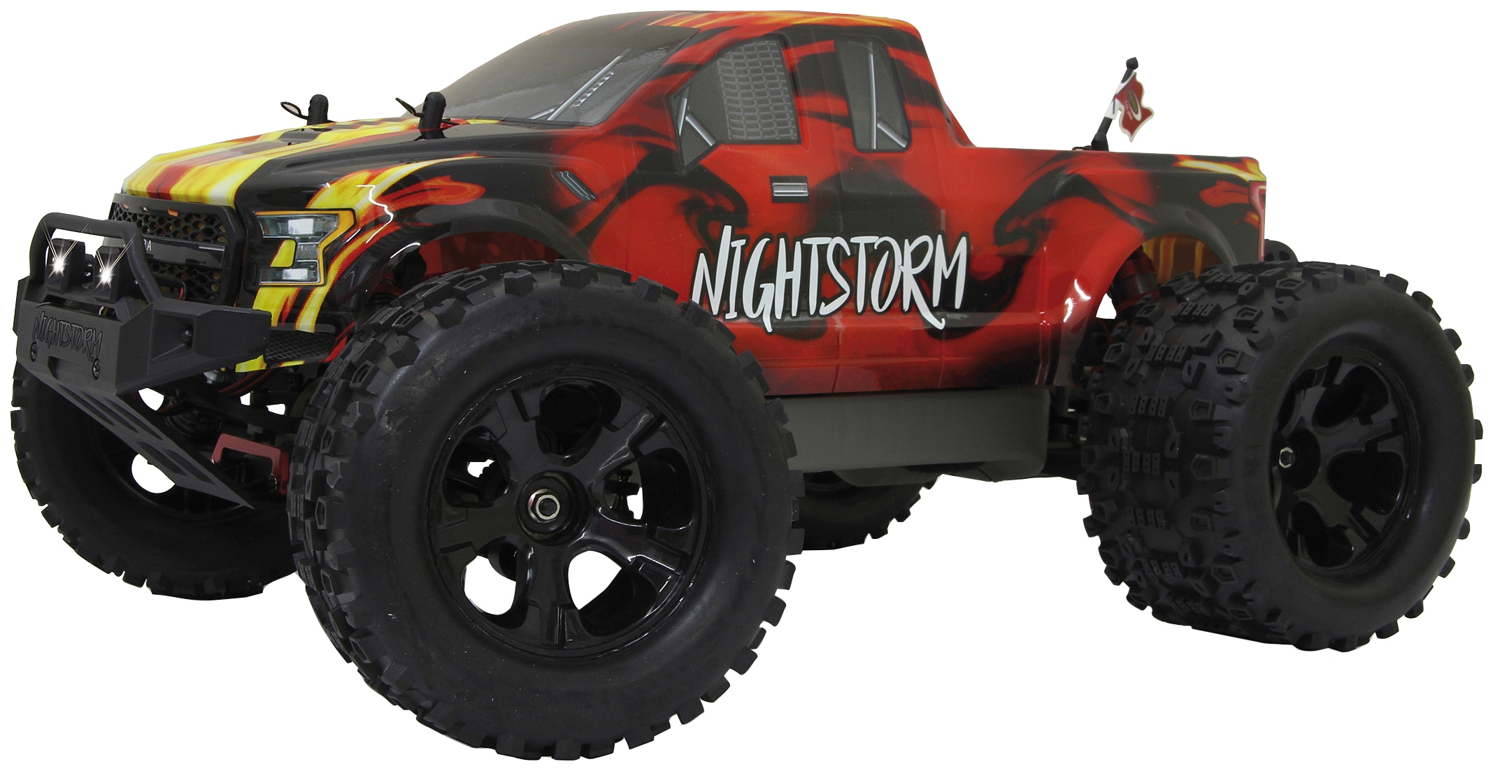 Jamara RC-Monstertruck »Nightstorm Monstertruck BL 4WD«, 1:10, 2,4 GHz, mit LED