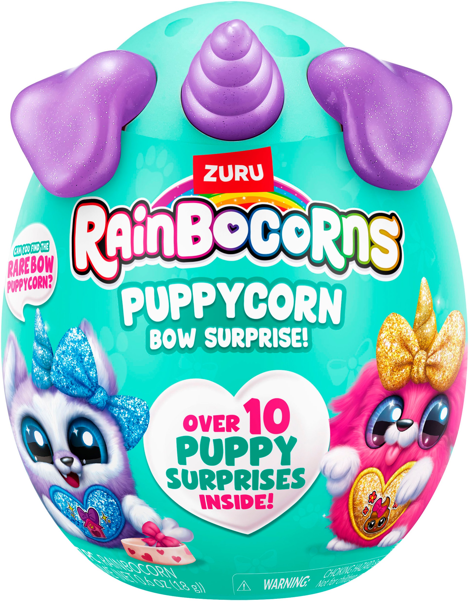 RainBoCorns Plüschfigur »Rainbocorns, Puppycorn Bow Surprise«, Lieferung erfolgt sortiert (unterschiedliche Charaktere)