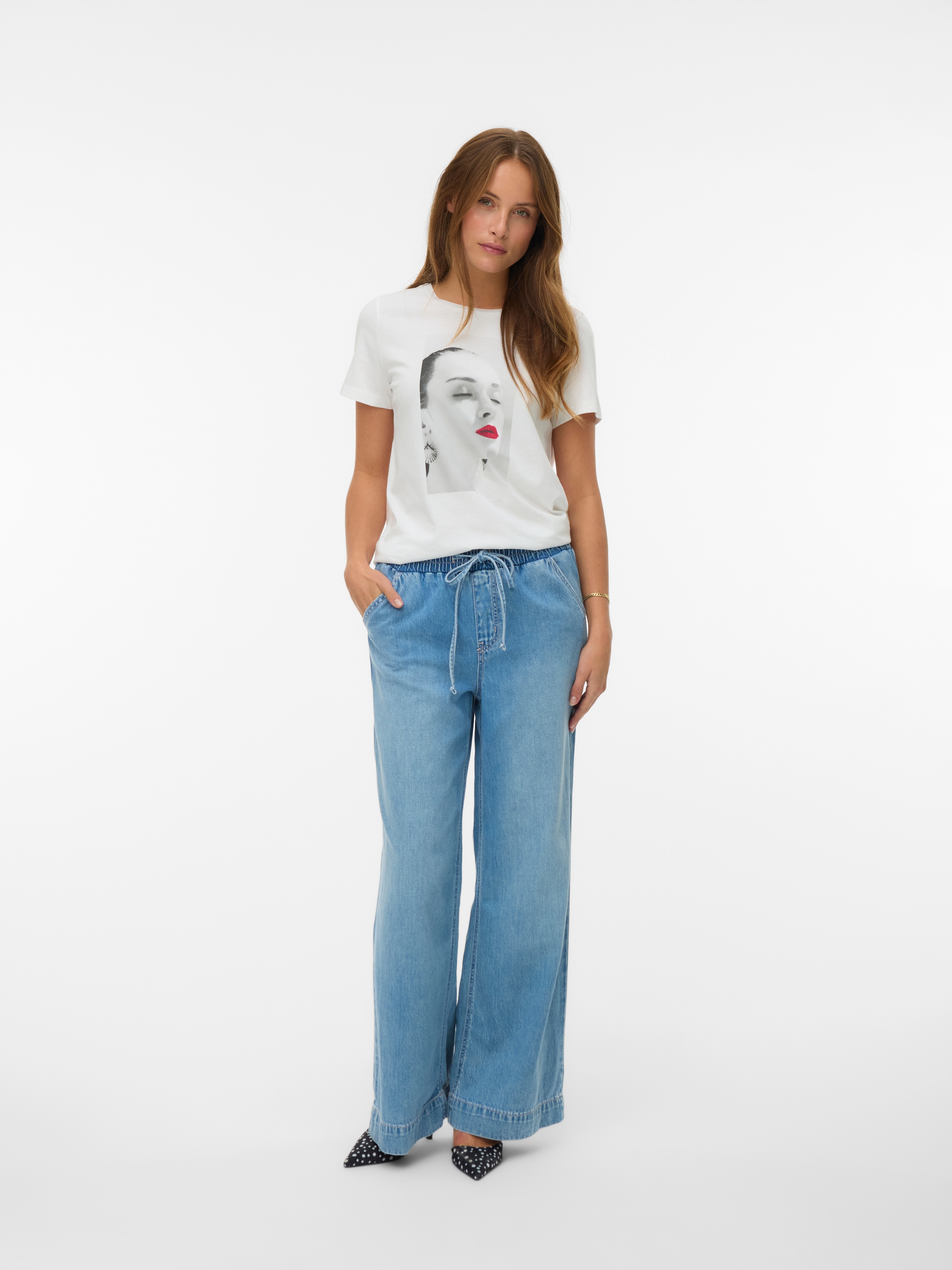 Vero Moda Kurzarmshirt »VMJAMAICA S/S T-SHIRT JRS BTQ« Baumwolle