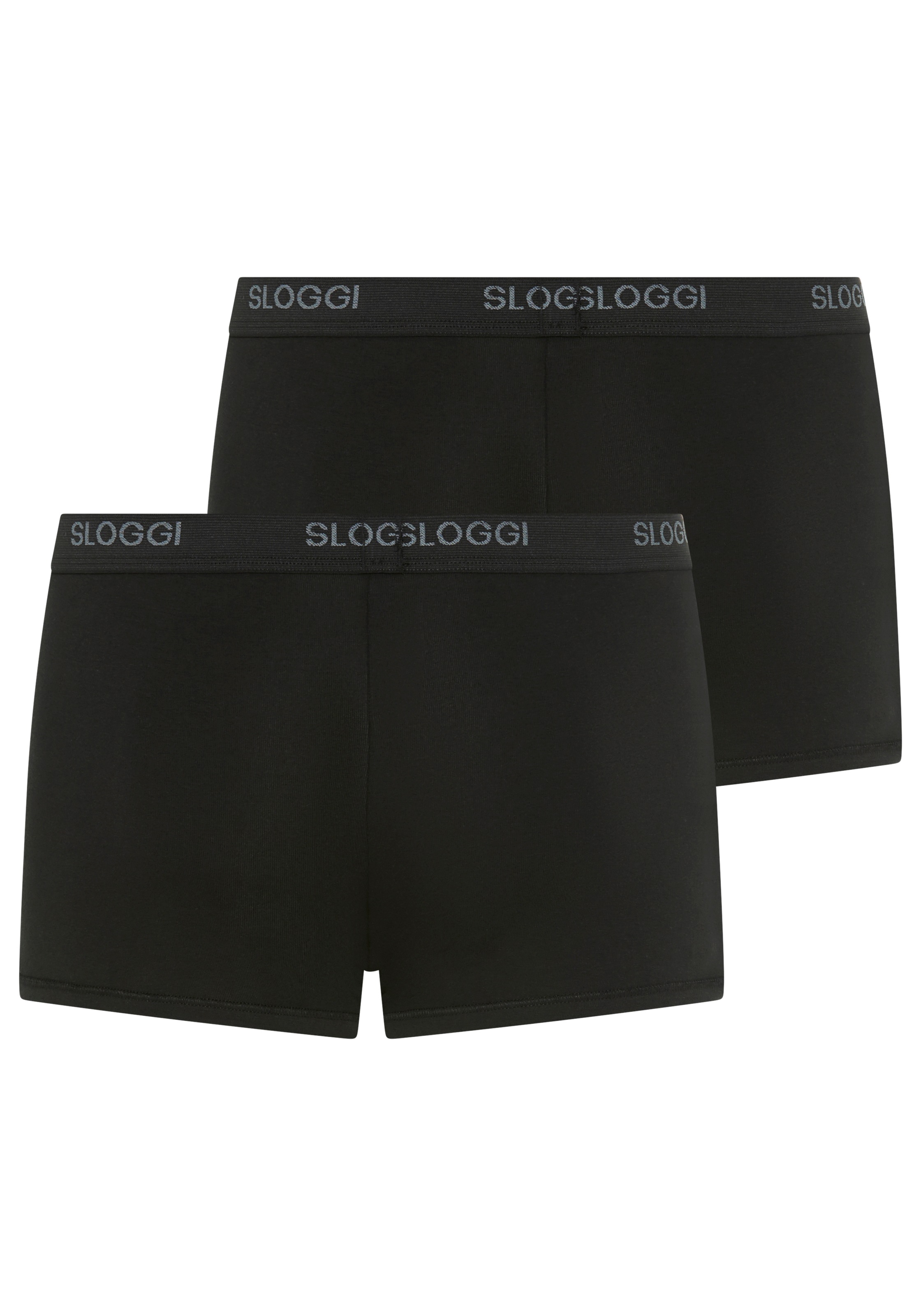 sloggi Boxershorts »Men Basic« 2er Pack,  Single Jersey, Baumwollmischung, ohne Eingriff
