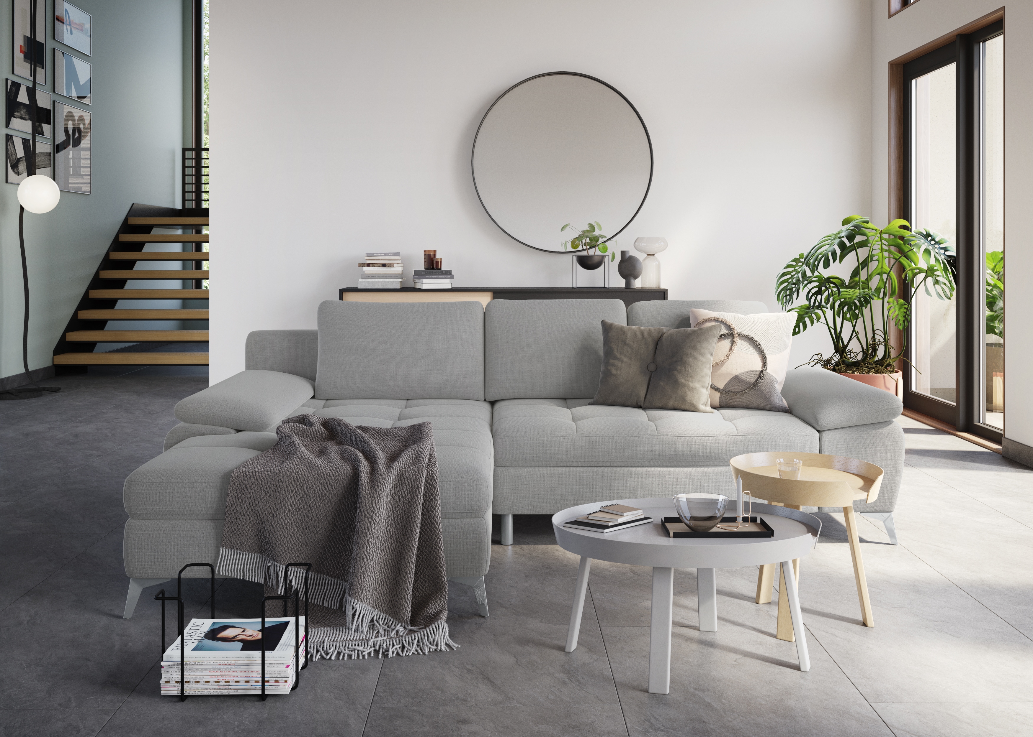 sit&more Ecksofa "Latigo L-Form" mit Recamiere, wahlweise mit Schlaffunktion und Bettkasten