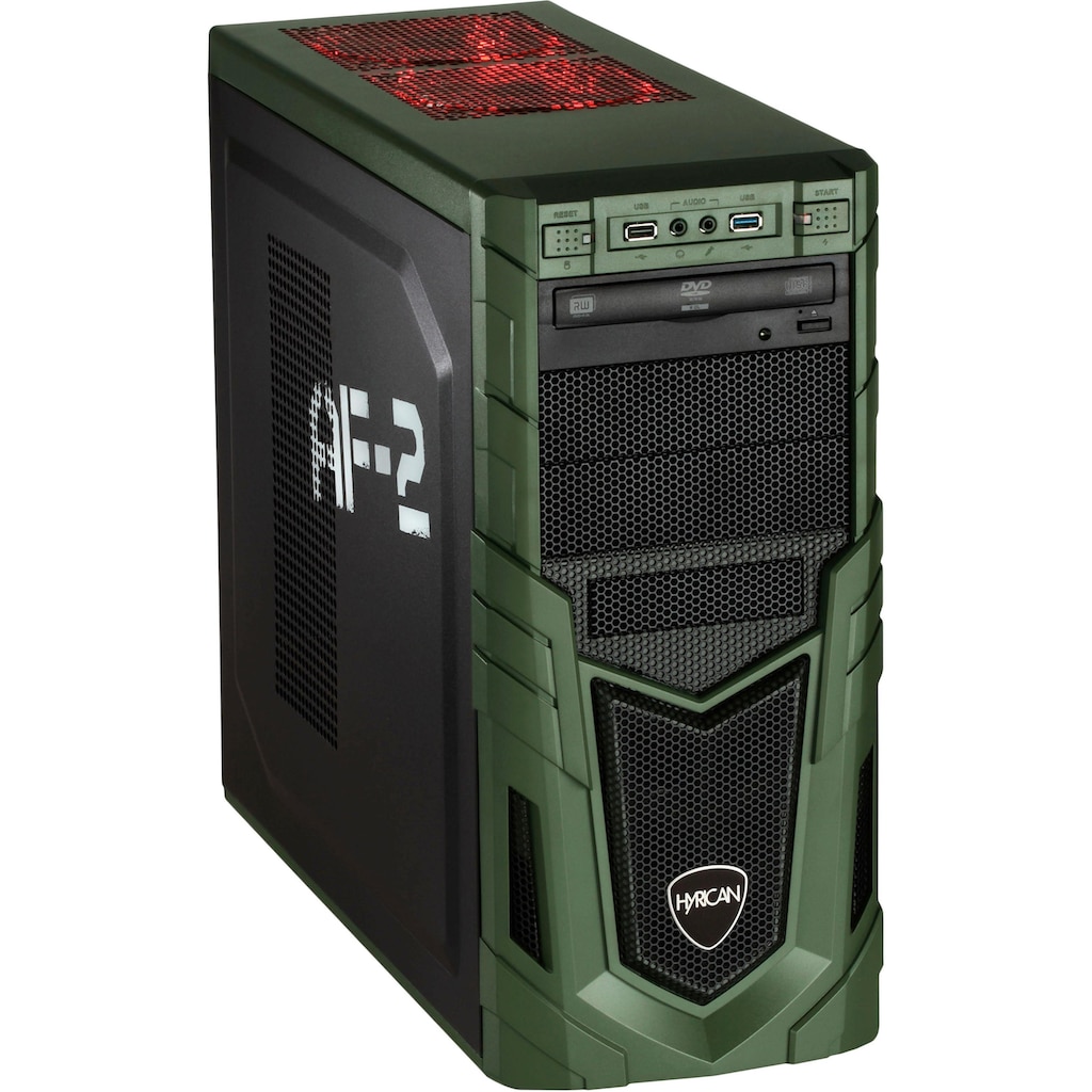 Hyrican PC-Komplettsystem »Military Gaming 6478 + Philips 243V7Q«