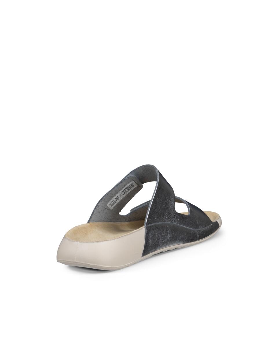 Ecco Pantolette »COZMO W«, Sommerschuh, Schlappen mit zwei Klettverschlussriemen