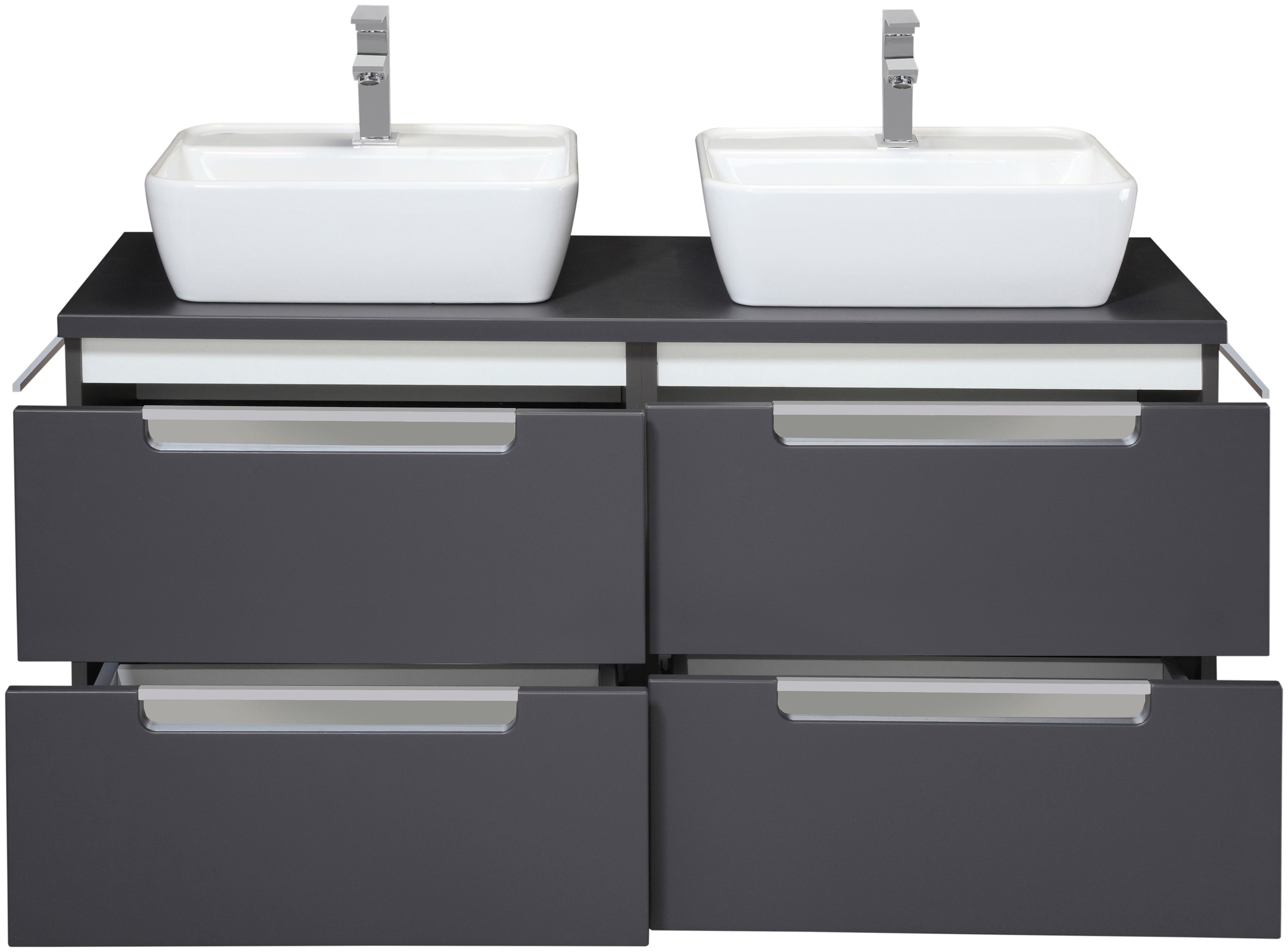 welltime Doppelwaschtisch »Malibu«, mit Soft-Close, Breite 120 cm